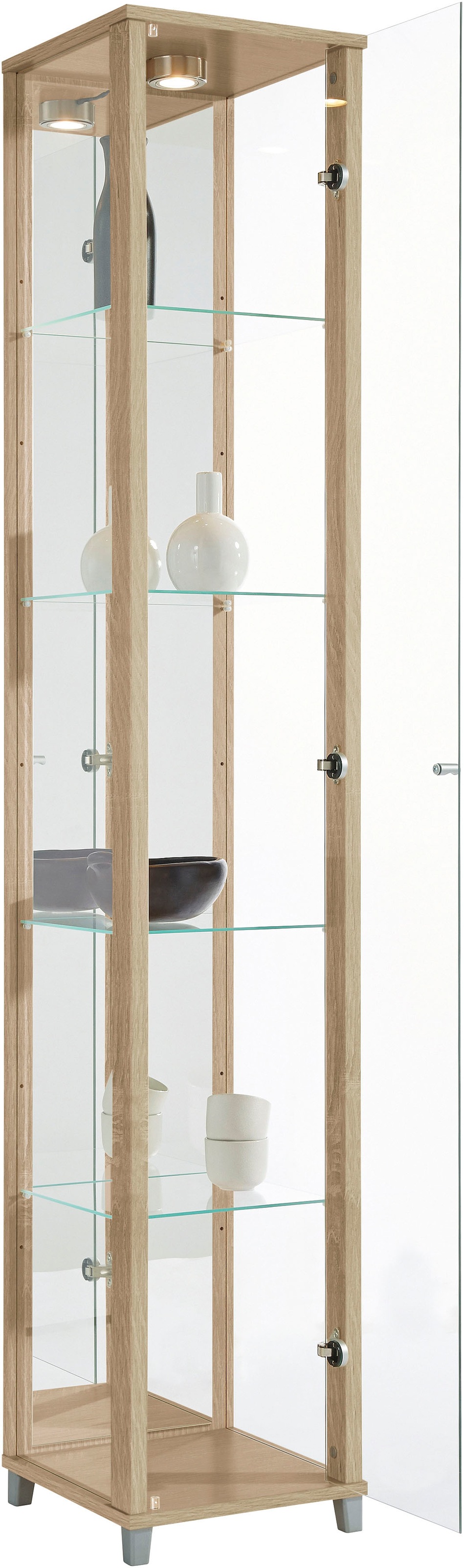 fif möbel Vitrine »OPTIMA«, Standvitrine/Glasvitrine 1x Glastür,perfekt für Sammler,Sammlervitrine
