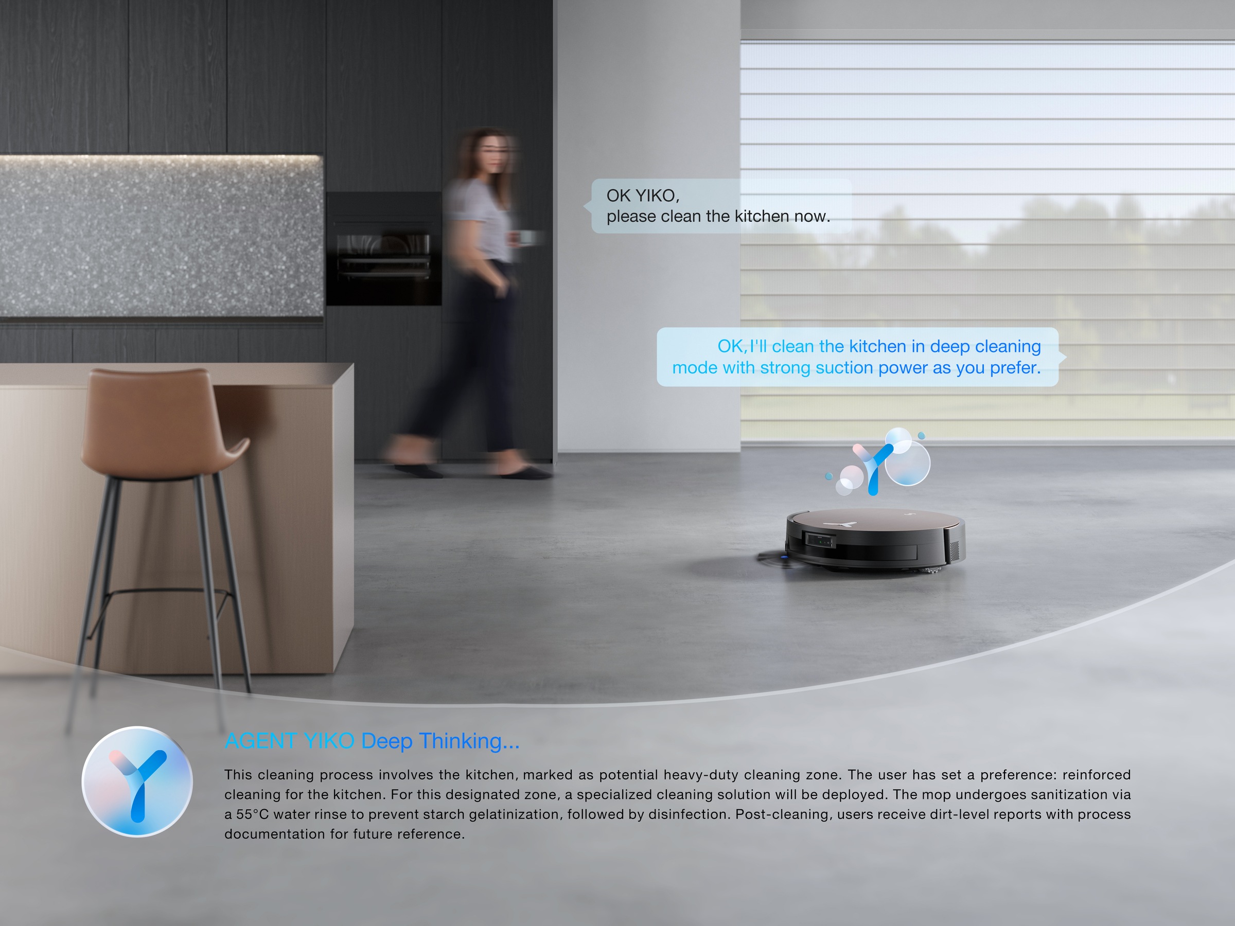ECOVACS Saugroboter »mit Wischfunktion DEEBOT X11 OmniCyclone, 19.500 Pa, 18 l/s Luftstrom«, Schnellladefunktion, Wischrolle, beutellos