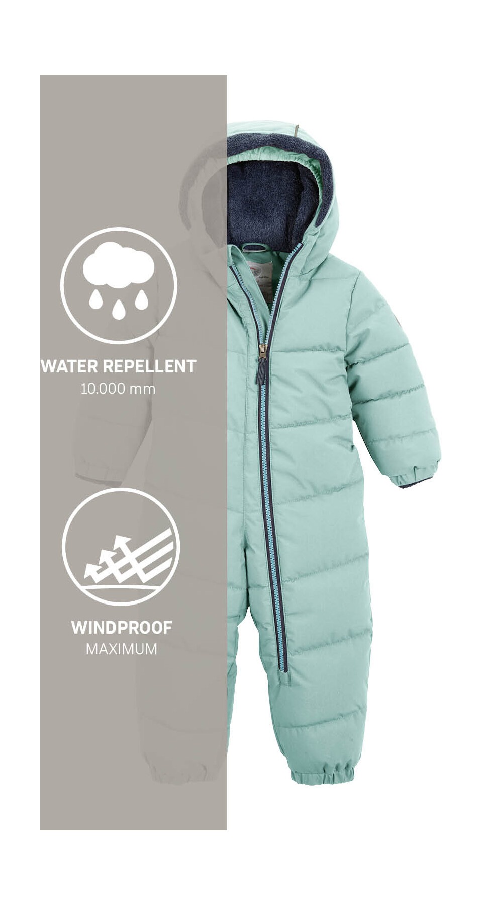 first instinct by killtec Overall »FIOW 32 MNS ONPC«, Wind- und wasserabweisender Schneeanzug, innen warmes Teddyfleece