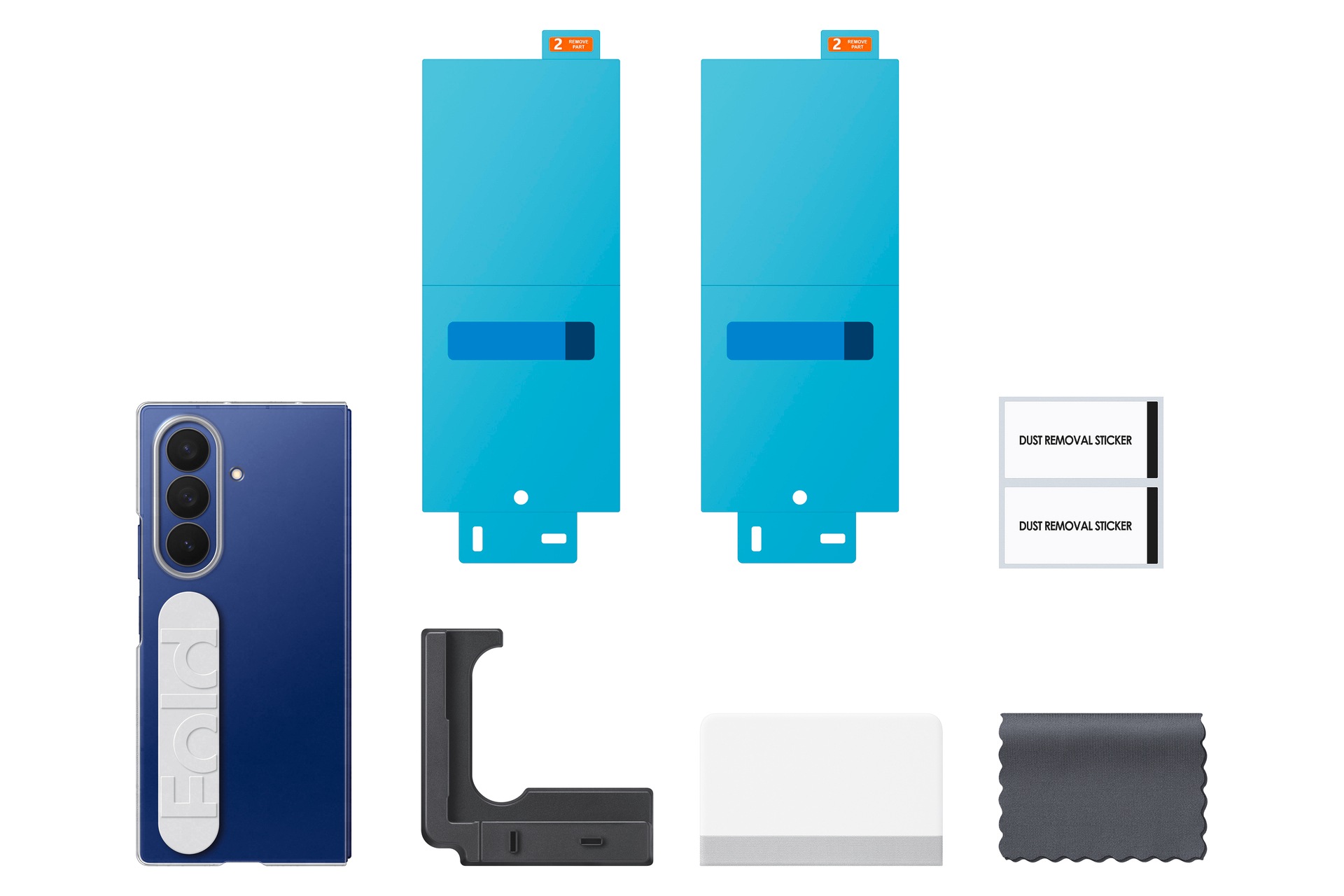 Samsung Handyhülle »Clear Grip Case für Samsung Galaxy Z Fold7«, Samsung Galaxy Z Fold7, Backcover, Schutzhülle, Handyschutzhülle, Case, Schutzcase, stoßfest