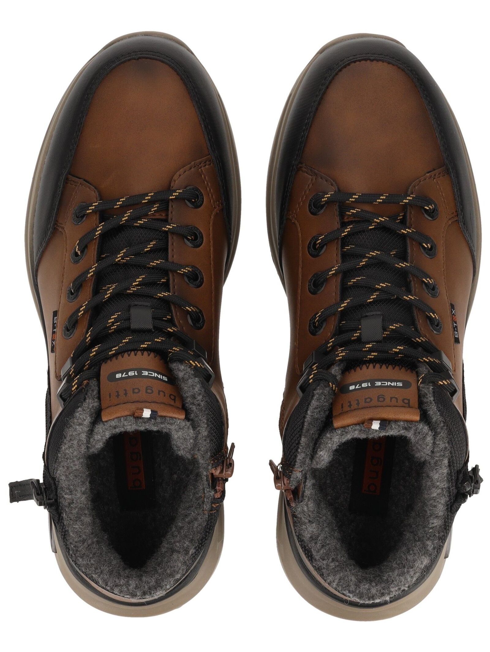 bugatti Schnürstiefelette »bugatti Stiefelette Lederimitat«