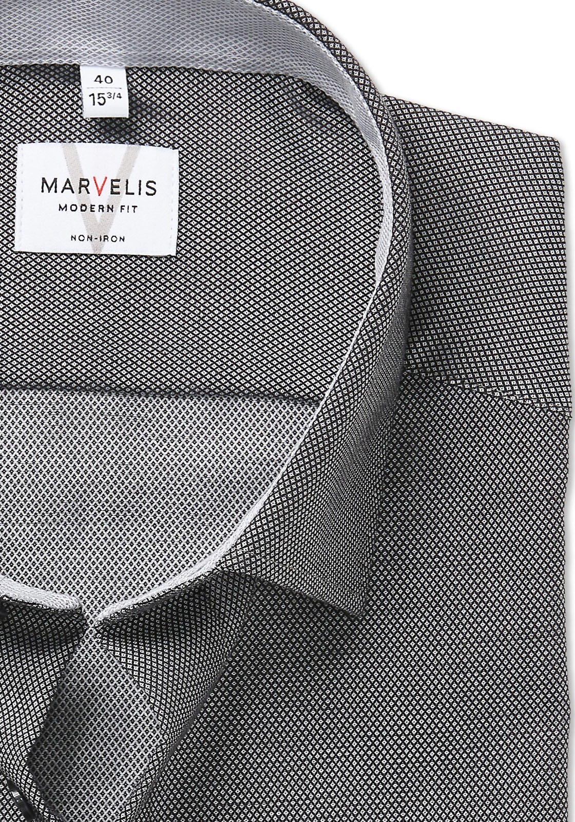 MARVELIS Langarmhemd Businesshemd, modern fit, bügelfrei günstig online kaufen