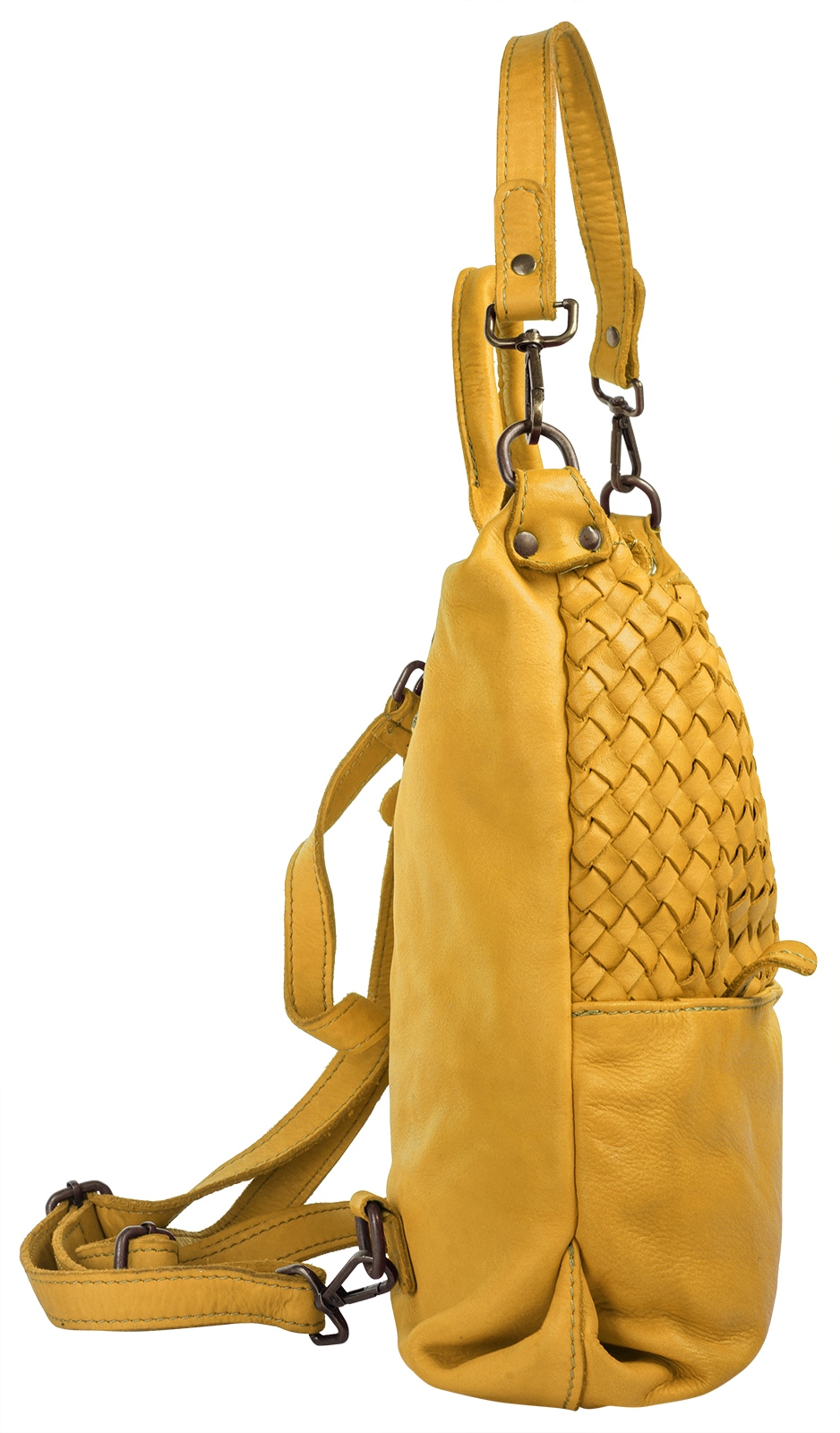 Samantha Look Cityrucksack, echt Leder, Made in Italy