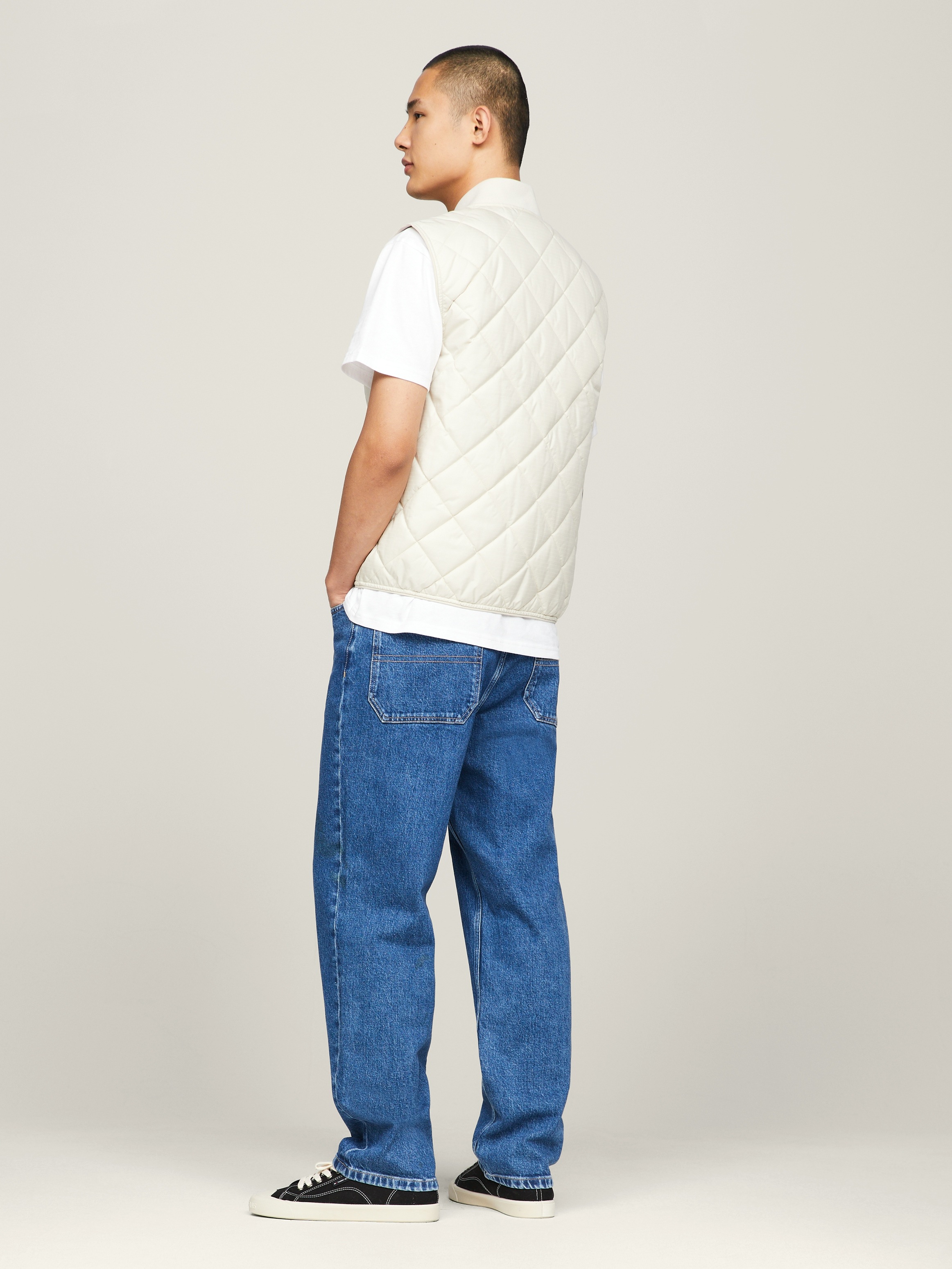 Tommy Jeans Steppweste »TJM REG ENTRY VEST« mit modischem Rautenmuster