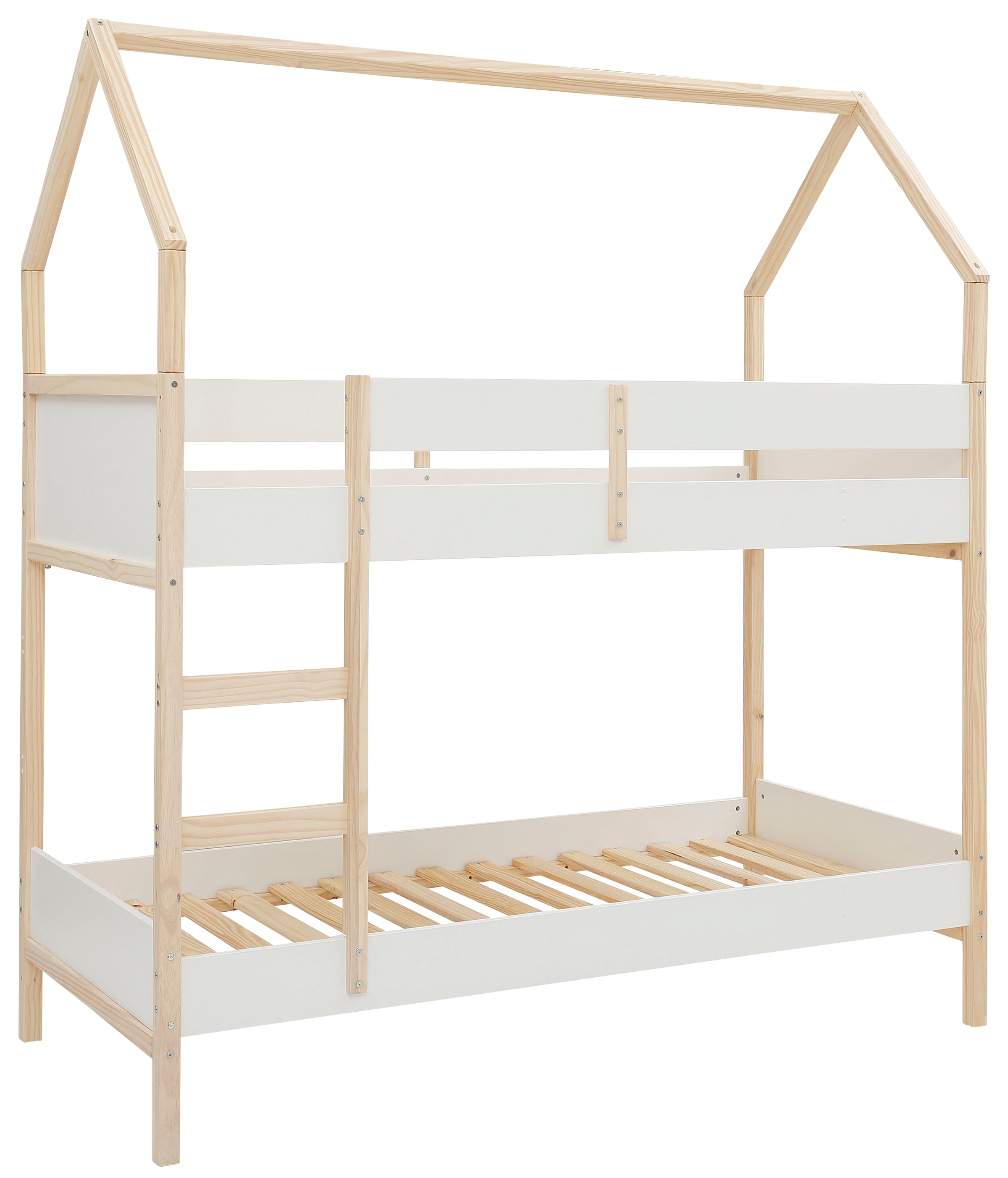 OTTO home Etagenbett "Janne" aus schönem massivem Kiefernholz, Etagenbett, günstig online kaufen