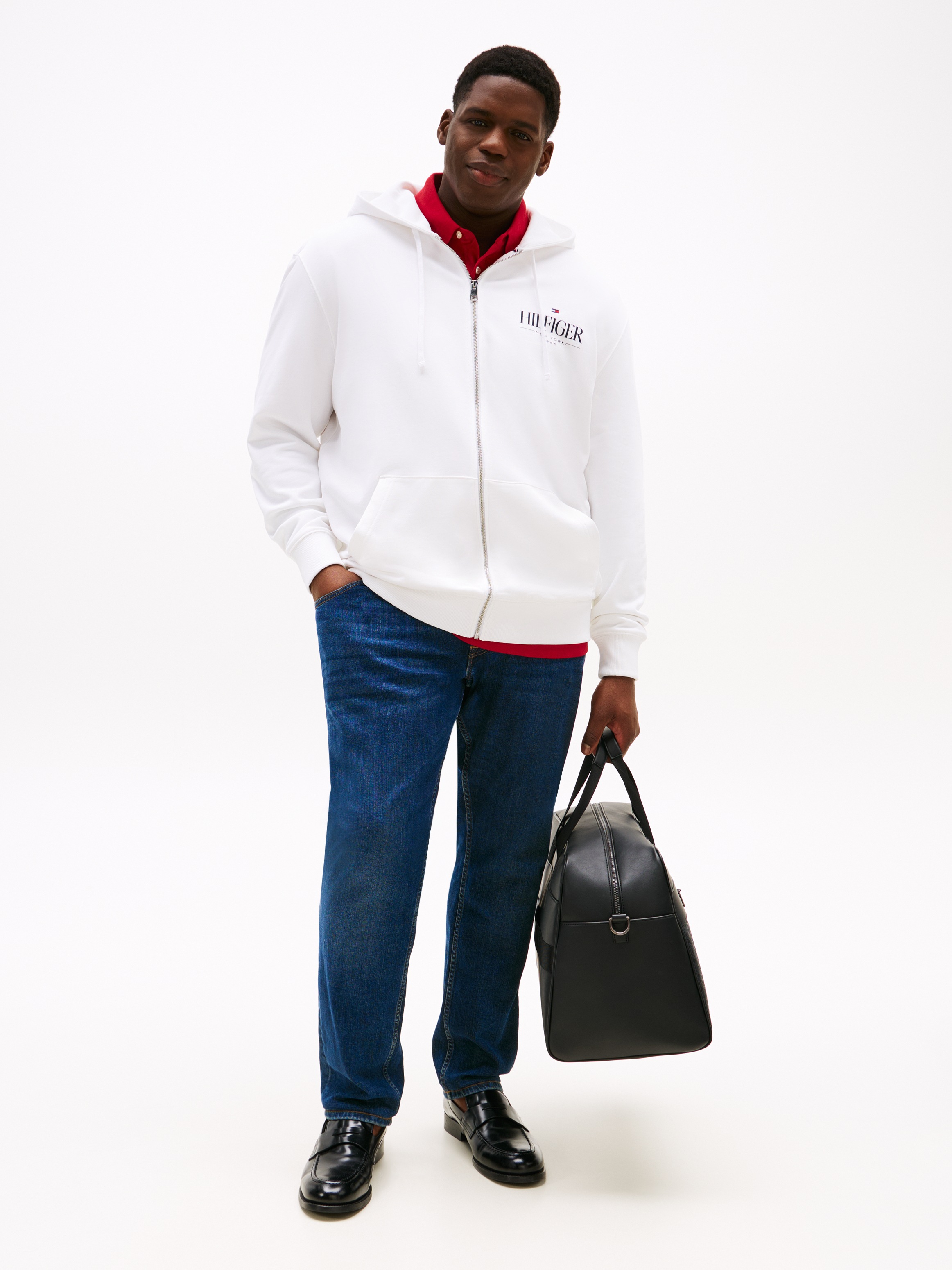 Tommy Hilfiger Big & Tall Kapuzensweatjacke "BT-HILFIGER STACKED HOODED ZIP günstig online kaufen