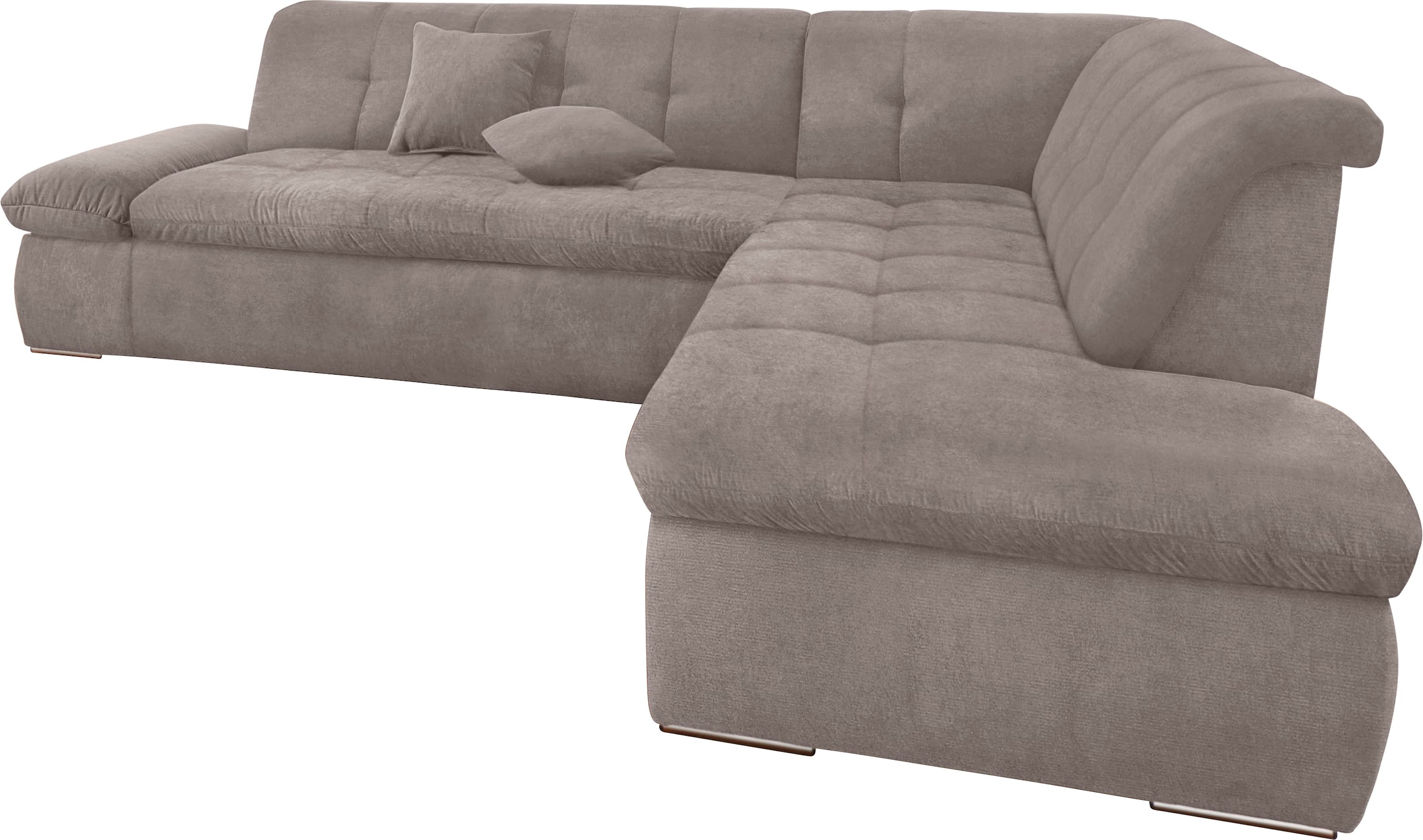 DOMO collection Ecksofa "Moric Luxus incl. Zierkissen B/T/H: 273/216/80 cm" günstig online kaufen