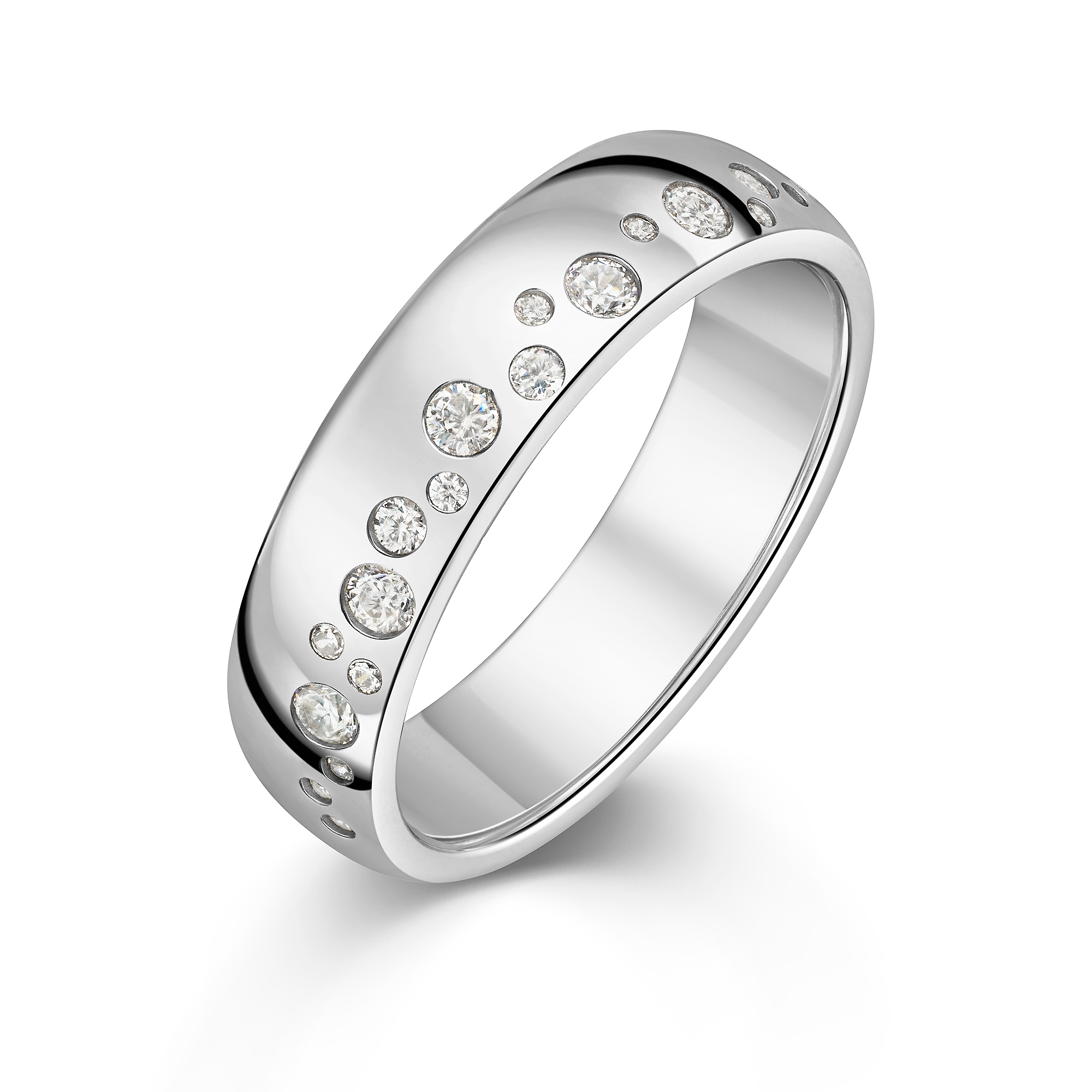 Firetti Fingerring »Schmuck Geschenk Silber 925 Damenring Ring Sternenhimmel« mit Zirkonia (synth.)
