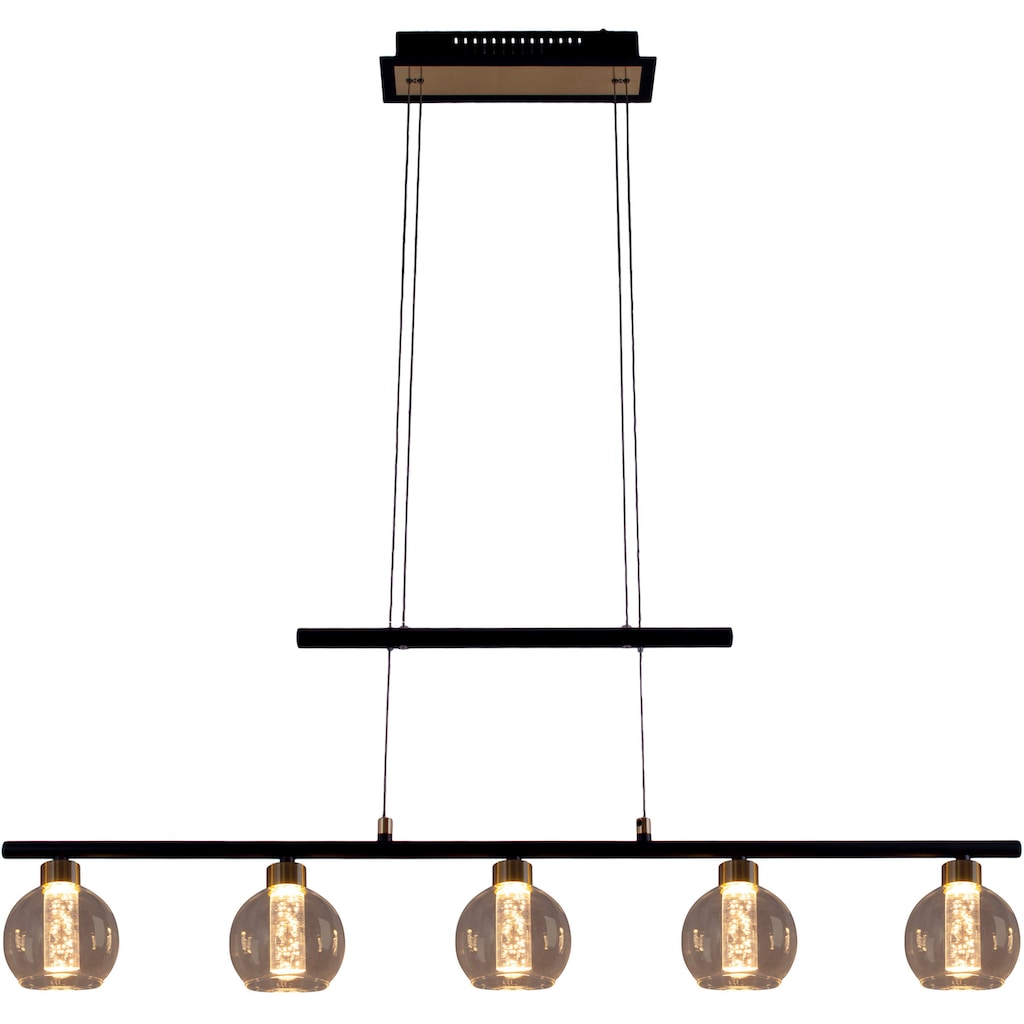 näve LED Pendelleuchte »Brass«, 5 flammig-flammig