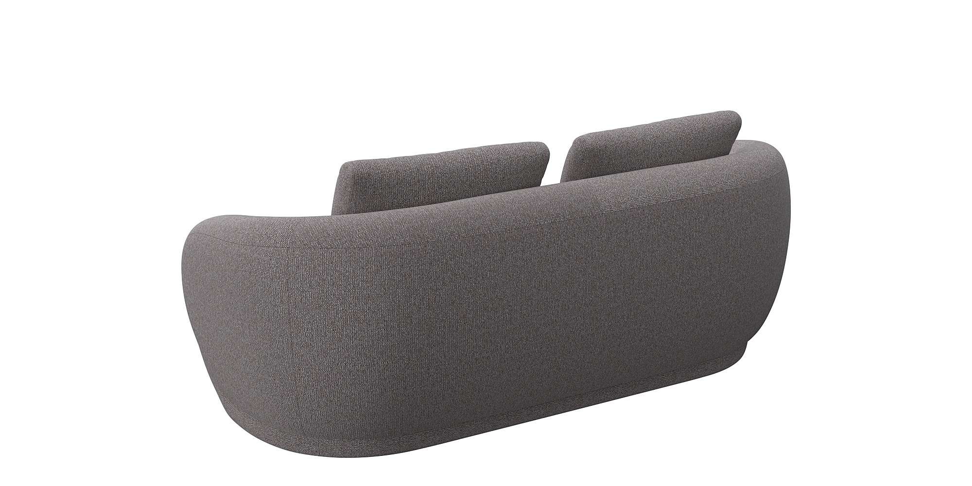 FLEXLUX 2,5-Sitzer »Torino, rund, Couch, Loveseat,«, Modernes, organisches Sofa-Design, Kaltschaum, Wellenunterfederung