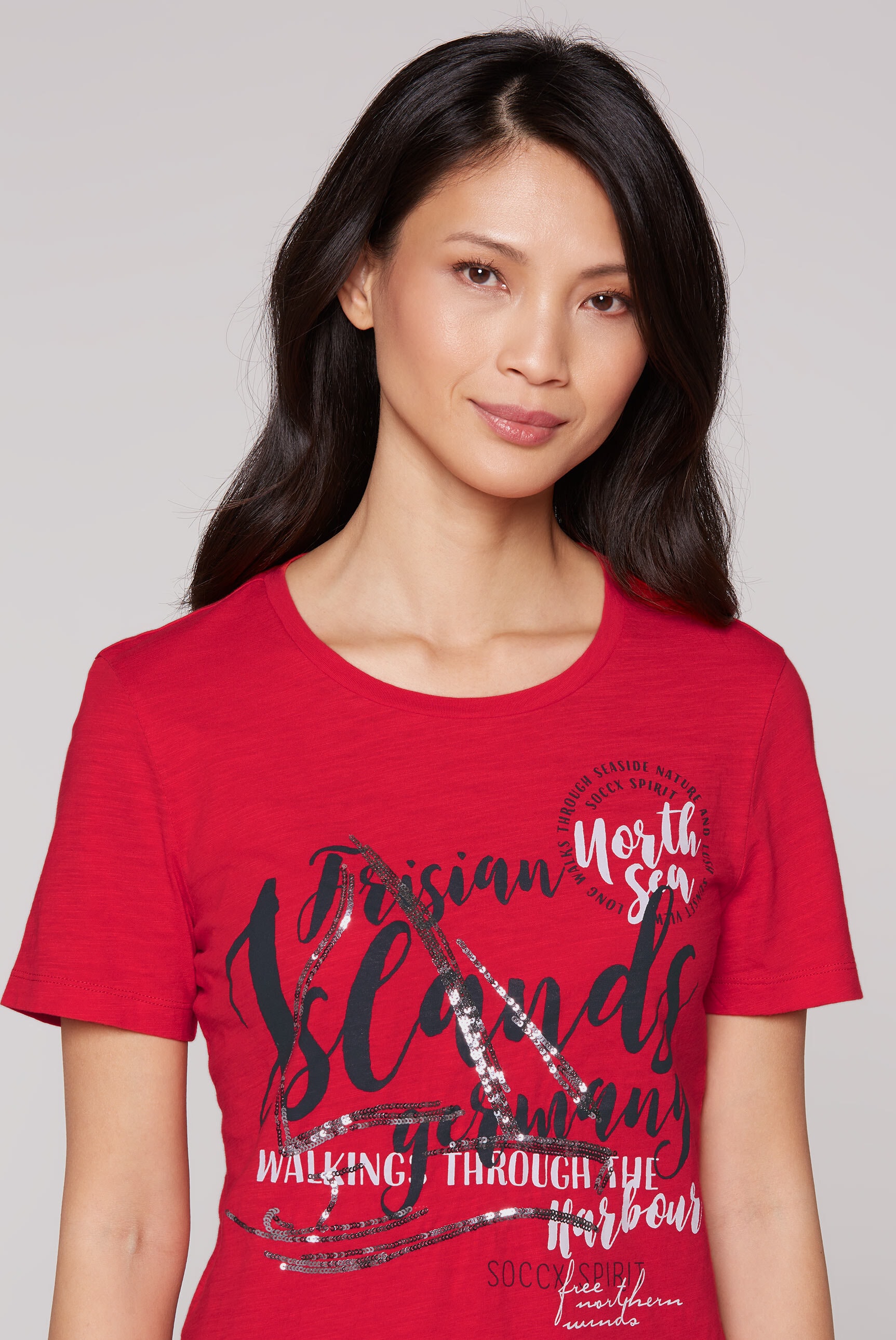 SOCCX Rundhalsshirt, aus Baumwolle