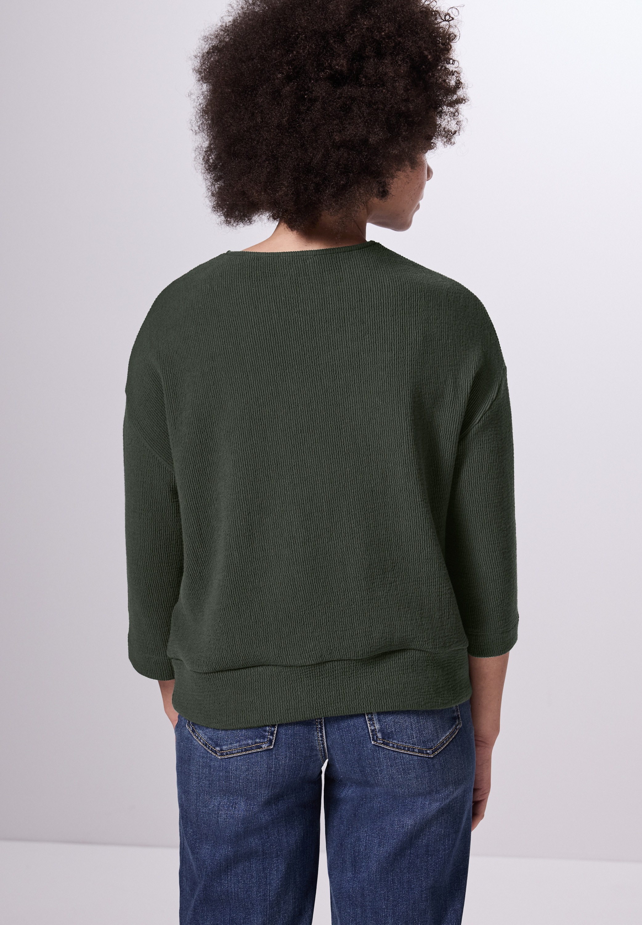STREET ONE STUDIO T-Shirt, mit U-Boot-Ausschnitt