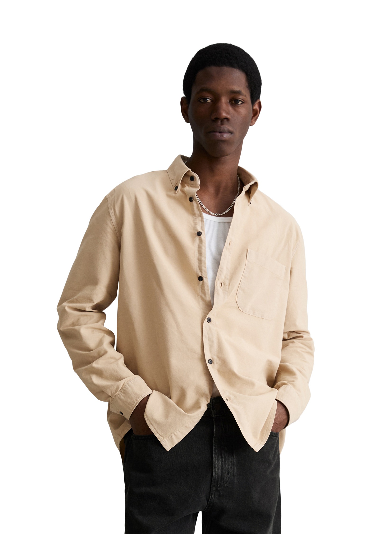 Marc OPolo DENIM Langarmhemd "mit Button-Down-Kragen"