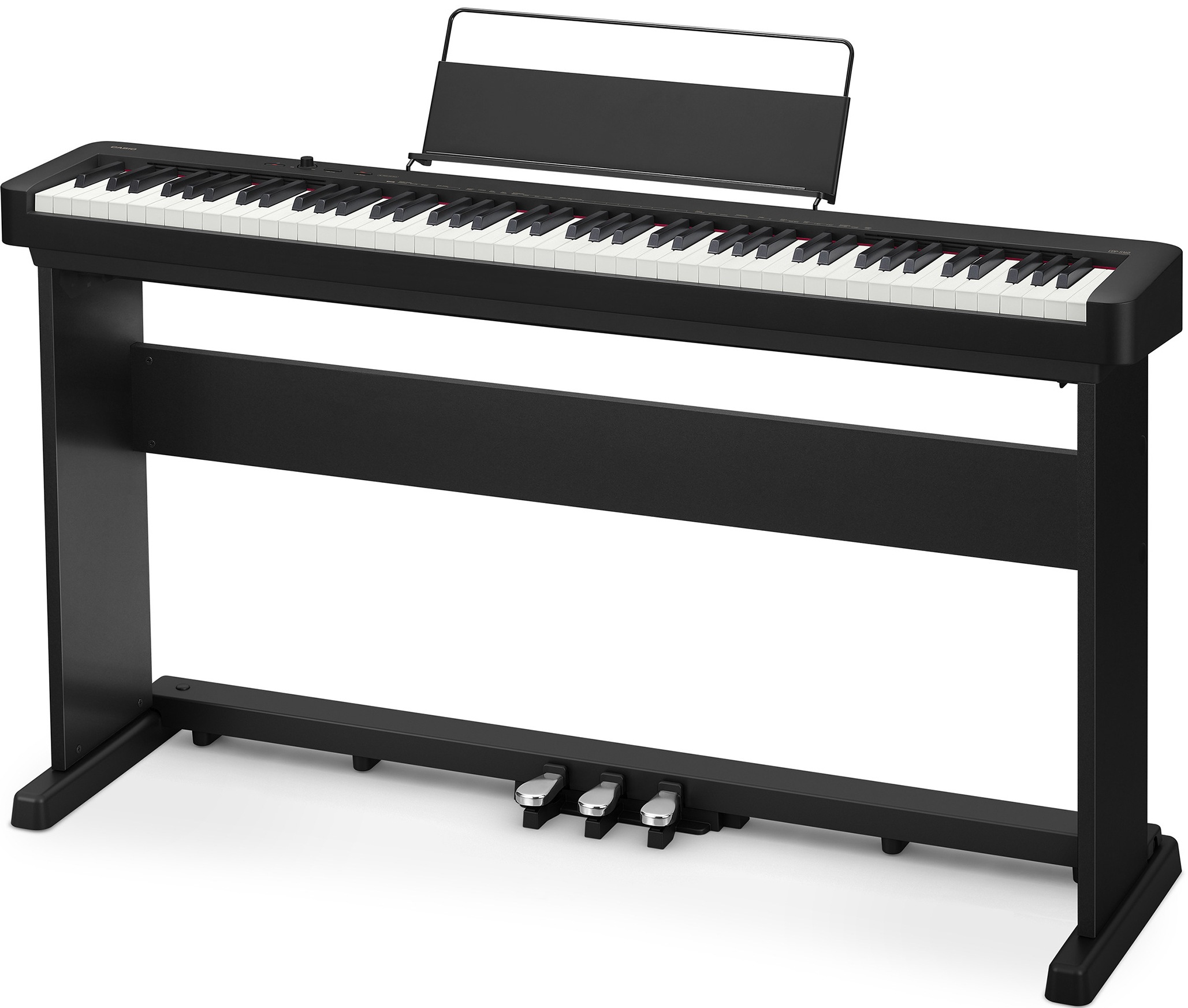 CASIO Digitalpiano »CDP-S160BK«, (Set), mit Stativ und Pedaleinheit