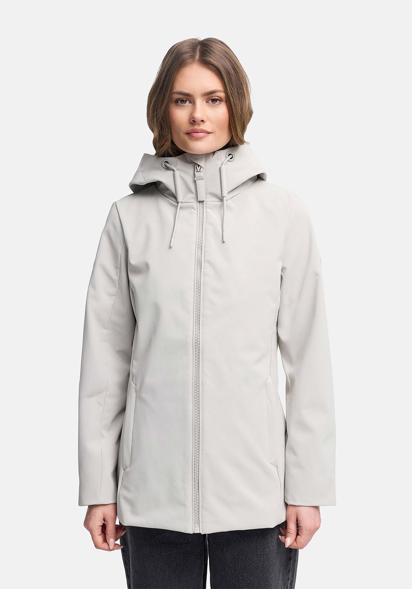 Marikoo Outdoorjacke "Minaa" Sportliche Outdoorjacke mit Kapuze und hochschließenden Kragen