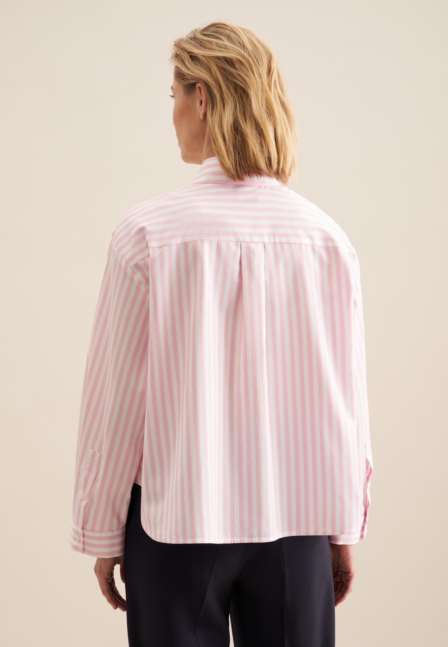 seidensticker Hemdbluse, Kragen Gestreift