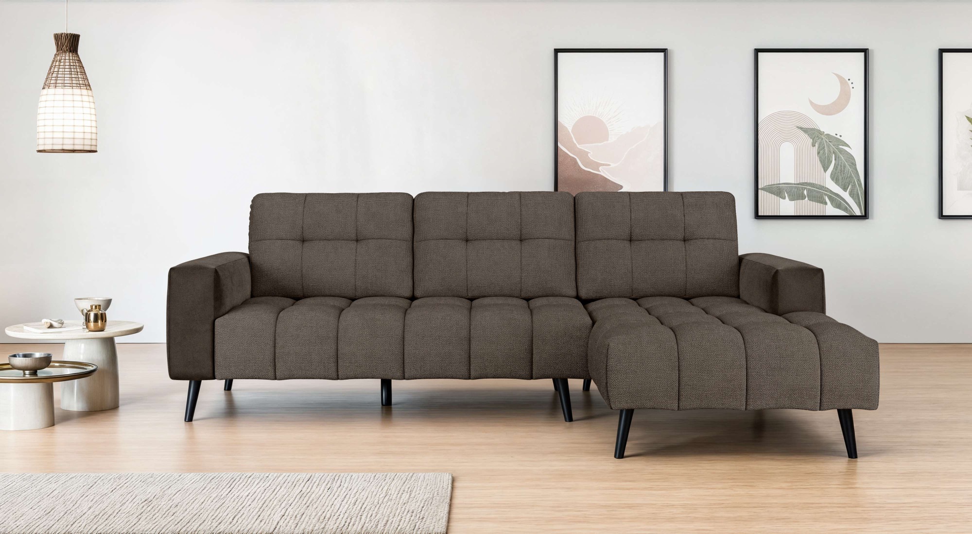 Home affaire Ecksofa "SERINE mit Recamiere rechts/links bestellbar, Maße B/ günstig online kaufen