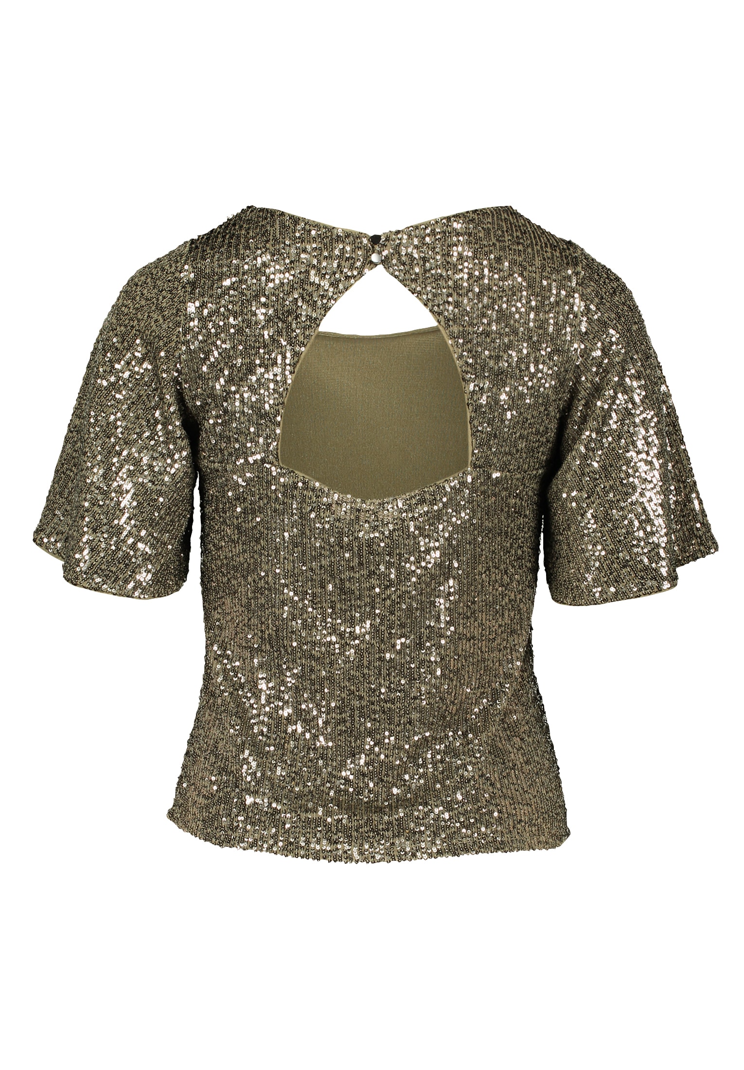 Vera Mont Kurzarmshirt »Vera Mont Damen Pailletten-Bluse mit Flügelärmeln«, (1 tlg.), Pailletten