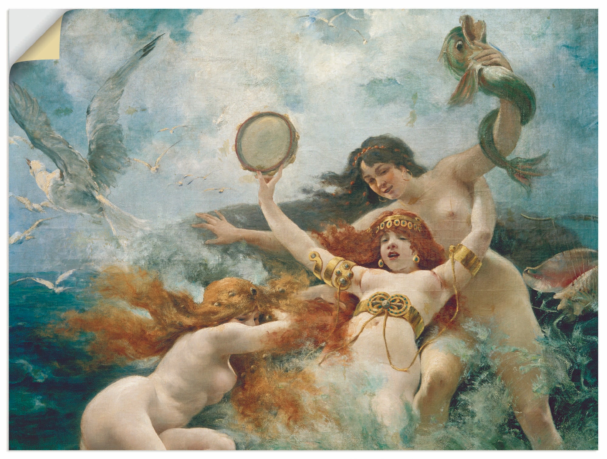 Artland Wandbild »Die Sirenen amüsieren sich«, Erotische Bilder, (1 St.), als Alubild, Leinwandbild, Wandaufkleber oder Poster in versch. Größen