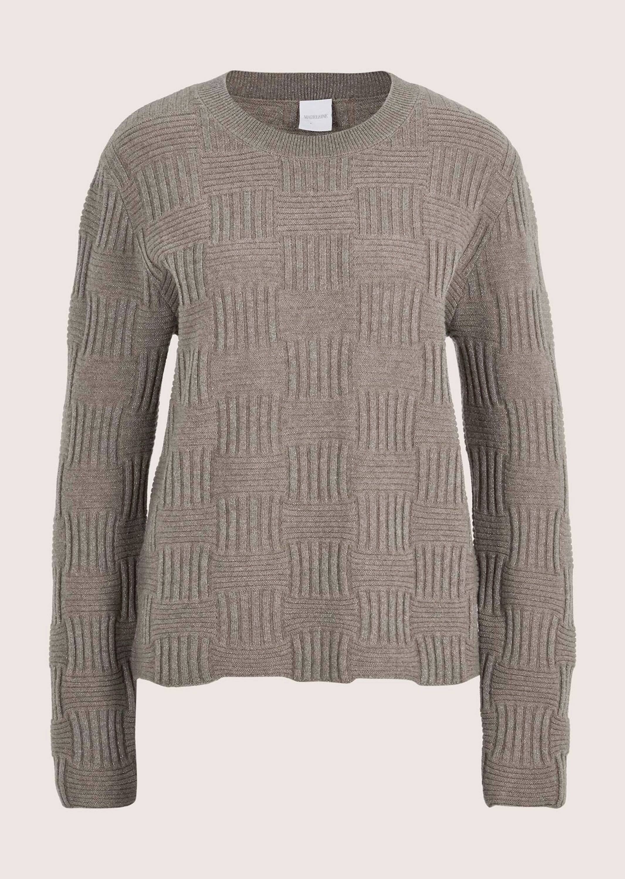 MADELEINE Longpullover "Kaschmirpullover Glamouröser Stricksweater mit Rund günstig online kaufen