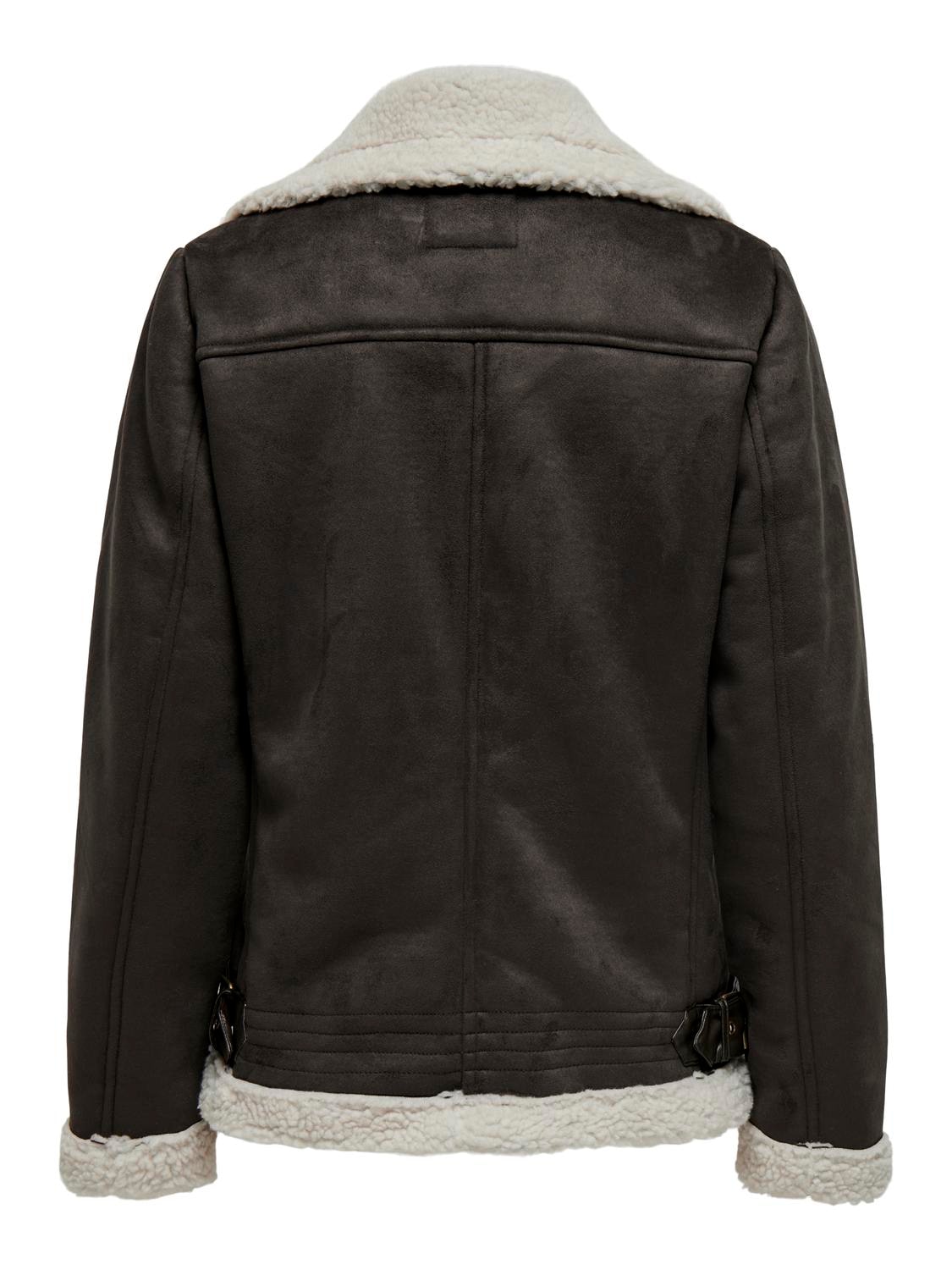 ONLY Lederimitatjacke »ONLNEWDIANA AVIATOR JACKET CC OTW«, ohne Kapuze