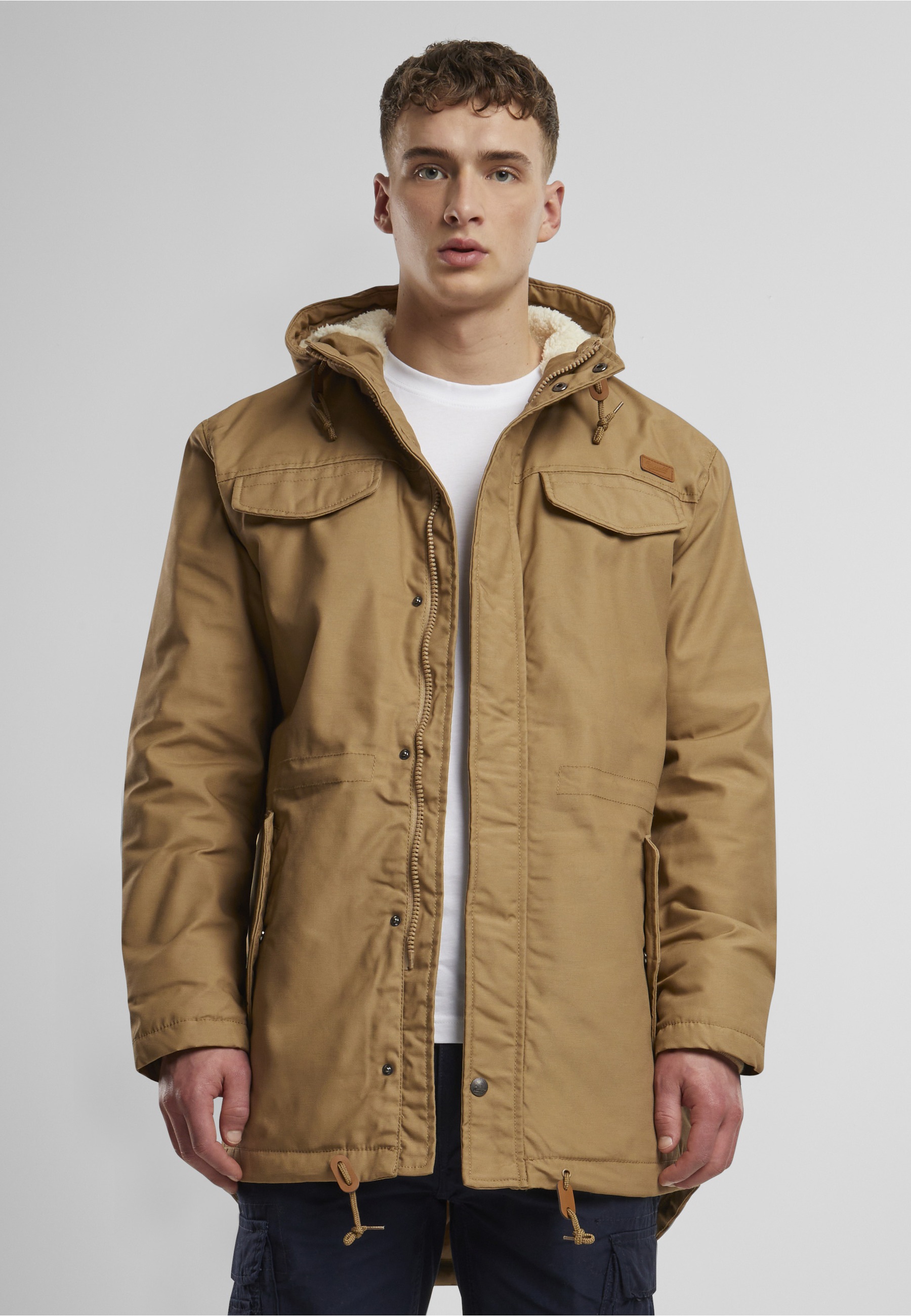 Brandit Winterjacke »Brandit Herren Marsh Lake Parka« 1 Stk. tlg. mit Kapuze