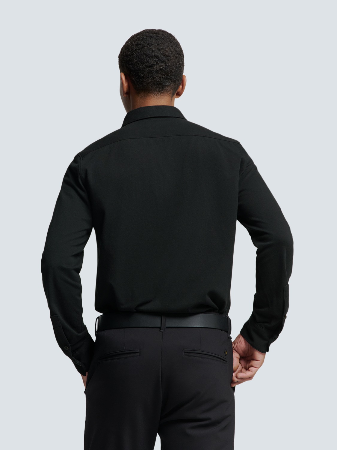NO EXCESS Langarmhemd »No Excess Piqué-Hemd von Timeless Basics«