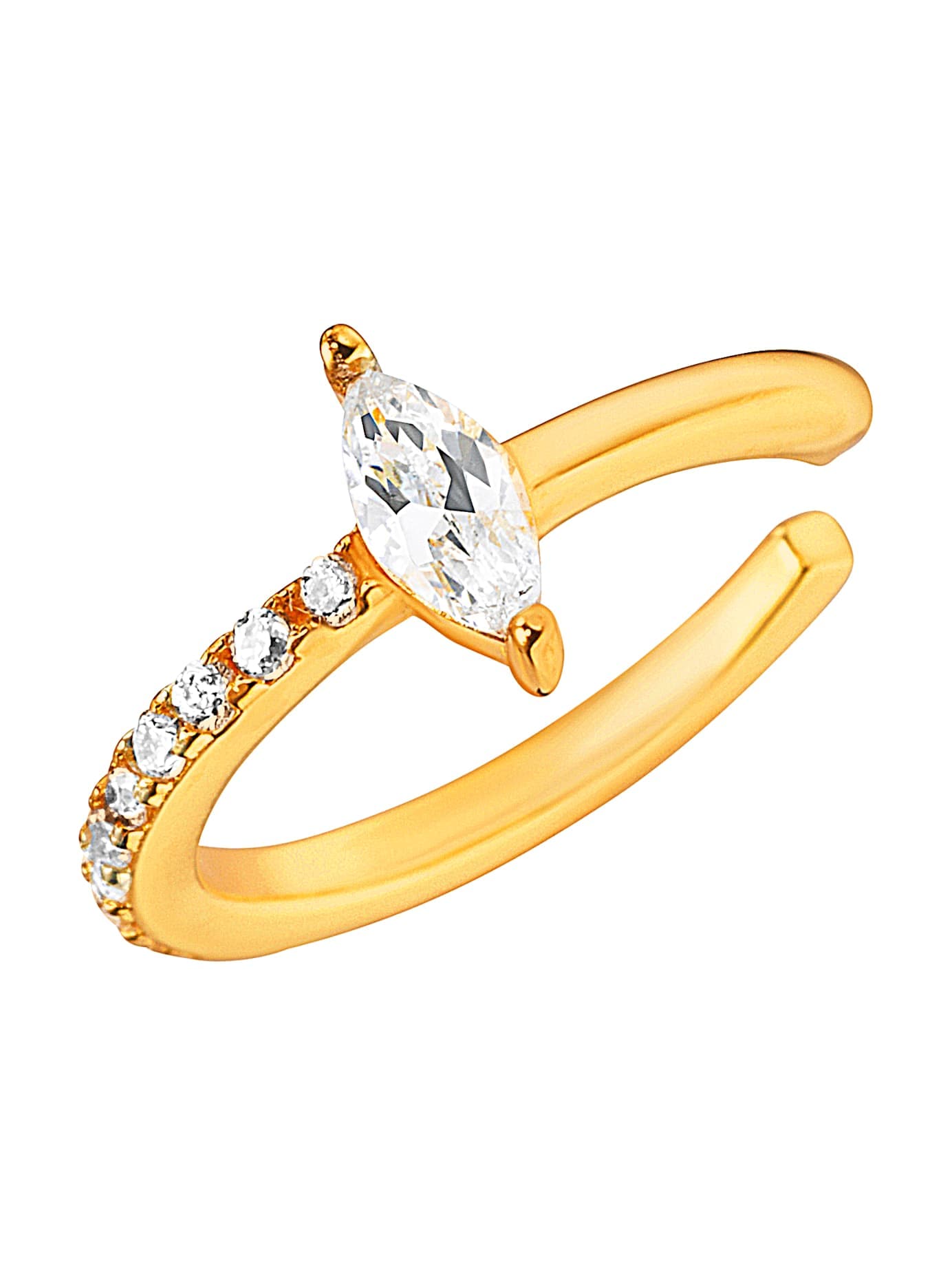 LADY Damen Paar Ohrclips, silber, Ohrringe