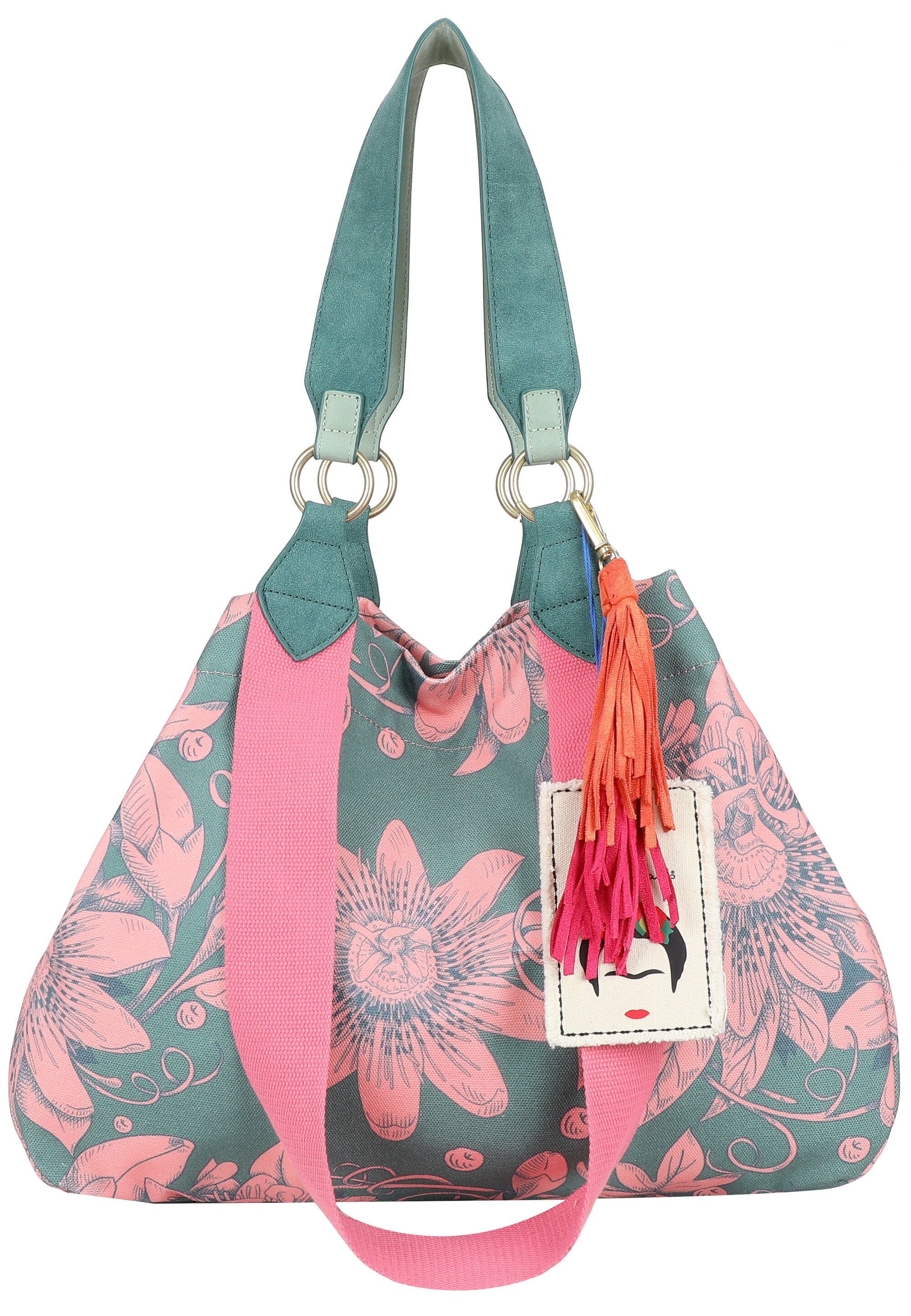 Fritzi aus Preußen Shopper "Fritzi x Frida Kahlo" mit Blumenprint