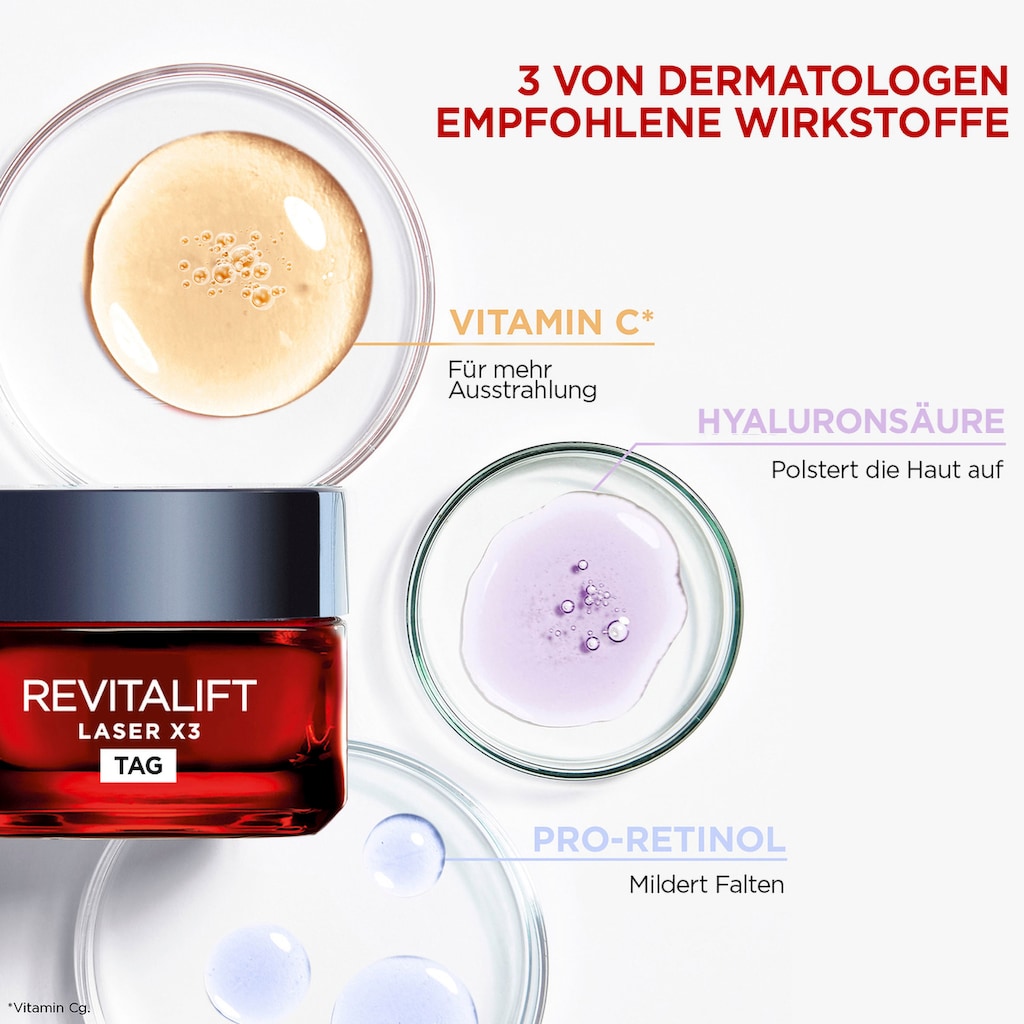 L'ORÉAL PARIS Gesichtspflege-Set »L'Oréal Paris Revitalift Laser Gesichtspflegeset«