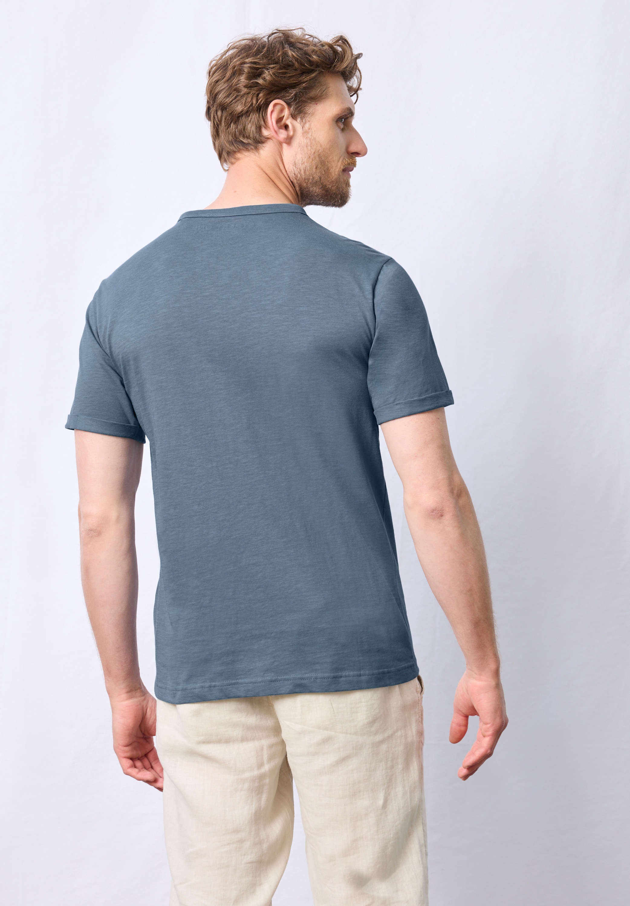 STREET ONE MEN T-Shirt, aus reiner Baumwolle