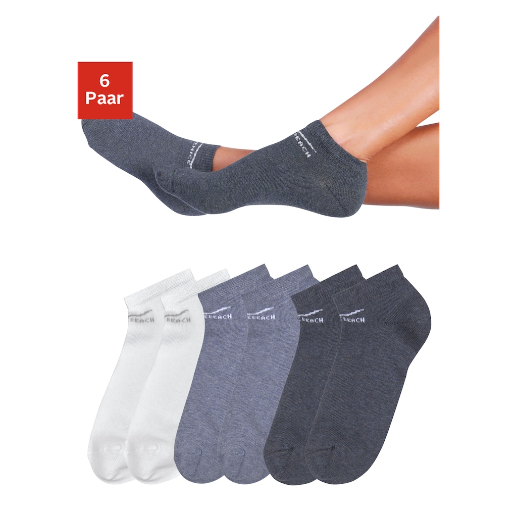 Venice Beach Sneakersocken, (Set, 6 Paar)