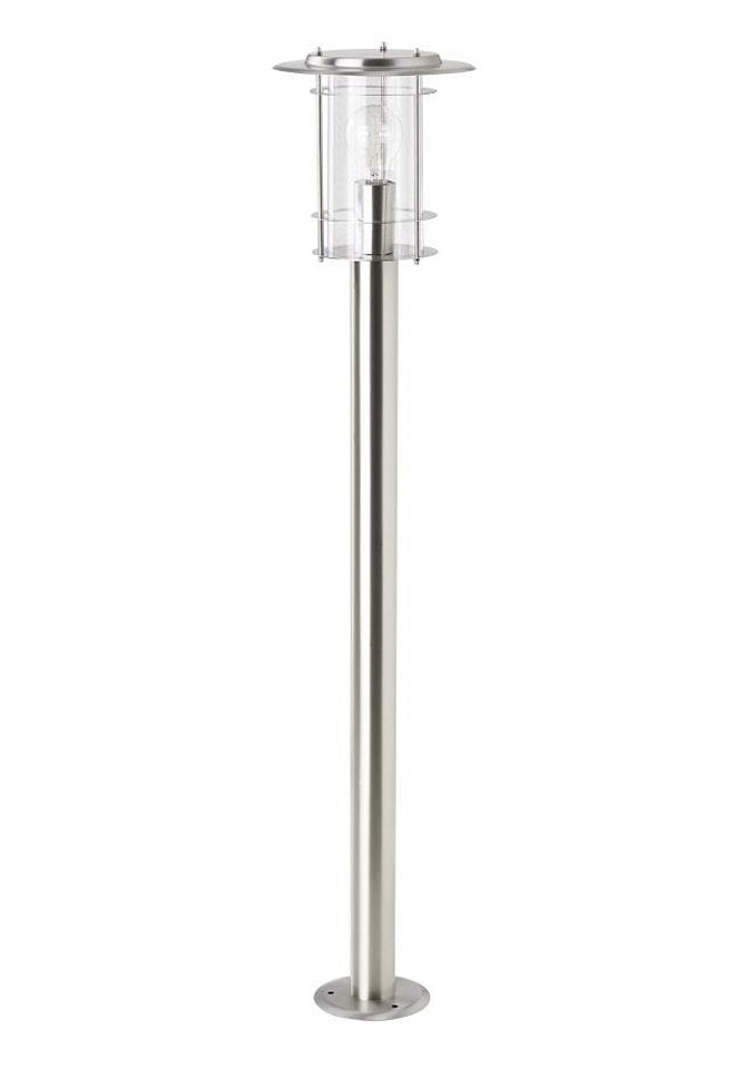 Brilliant Außen-Stehlampe »YORK«, 1 flammig-flammig, 100cm Höhe, E27 max. 40W, LED geeignet, aus rostfreiem Edelstahl