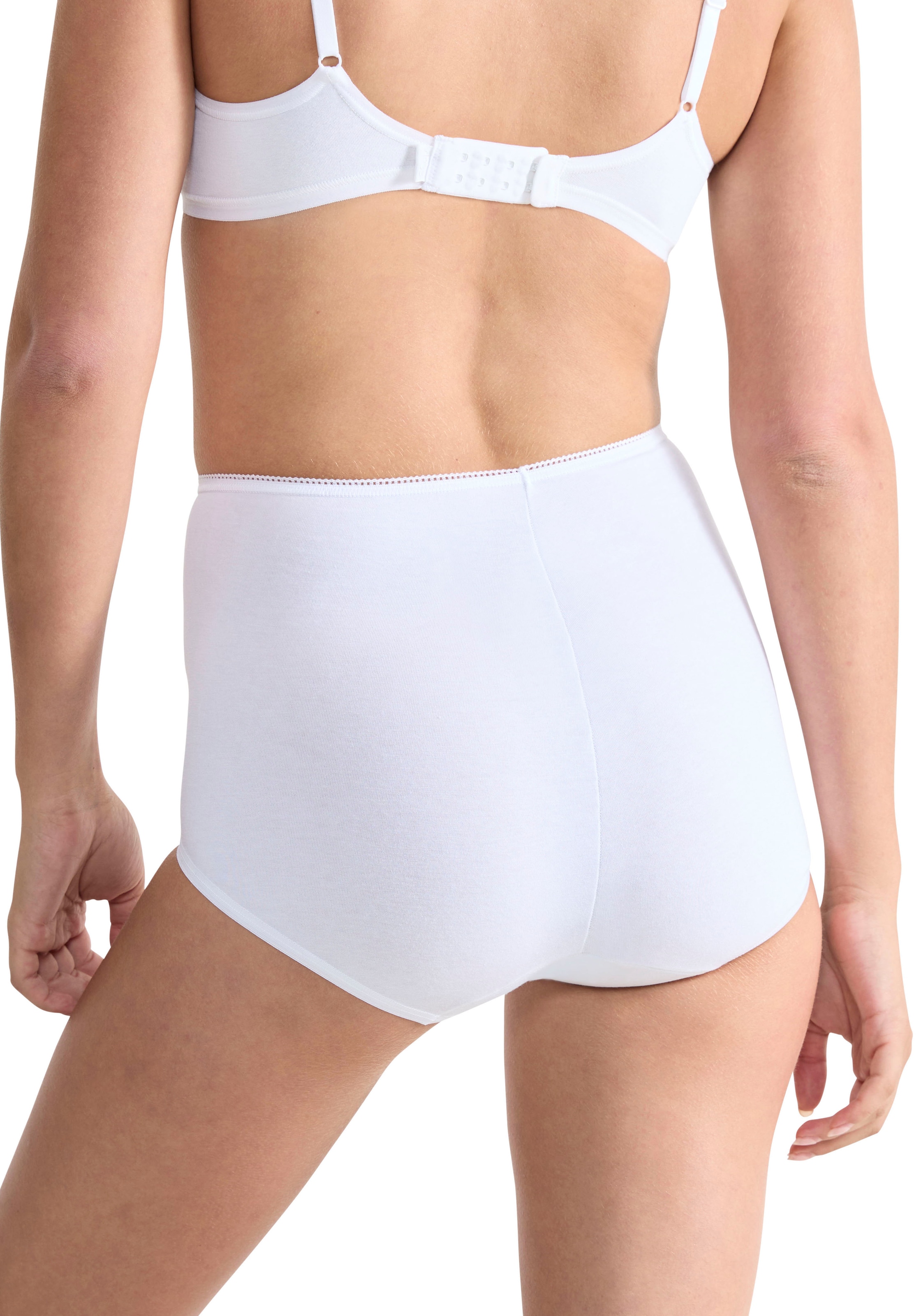 sloggi Maxislip »24/7 Cotton« 3er Pack,  höher geschnittene Passform, elastisch, Spitze, blickdicht, weich