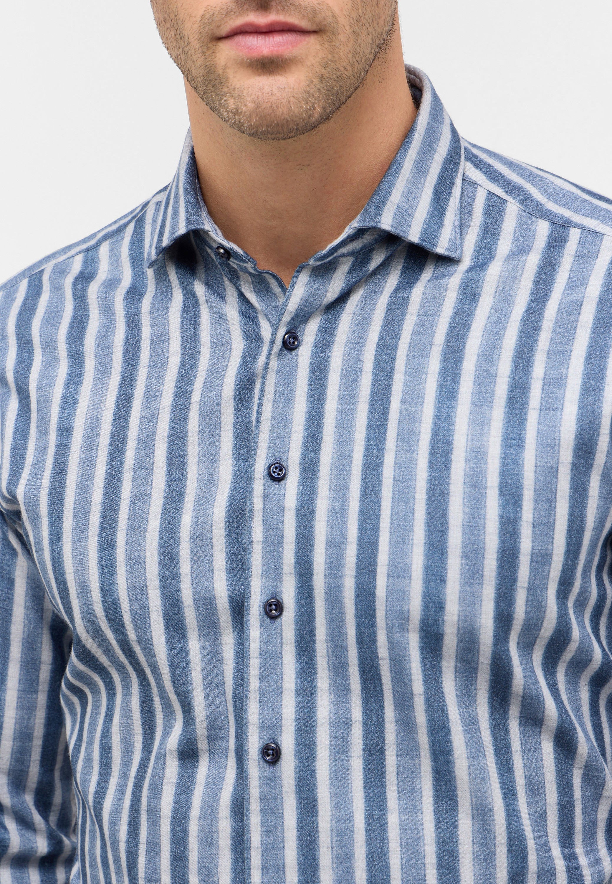 Eterna Langarmhemd »MODERN FIT« EASY IRON (bügelleicht)