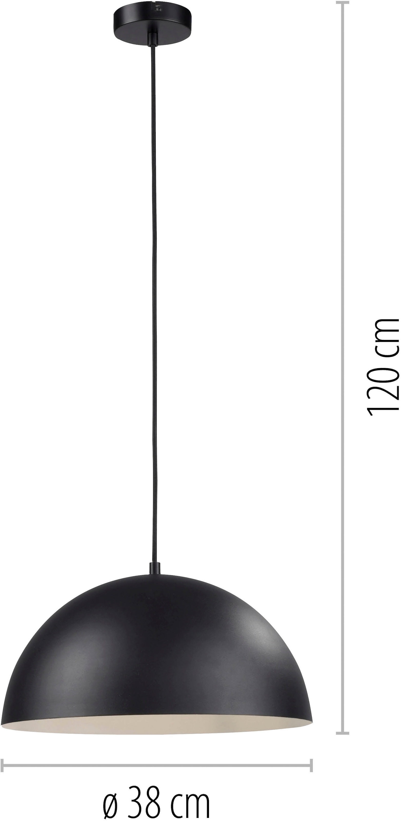 SCHÖNER WOHNEN-Kollektion LED Pendelleuchte »ALI« E27 1 Stk. SCHÖNER WOHNEN Kollektion, Downlight