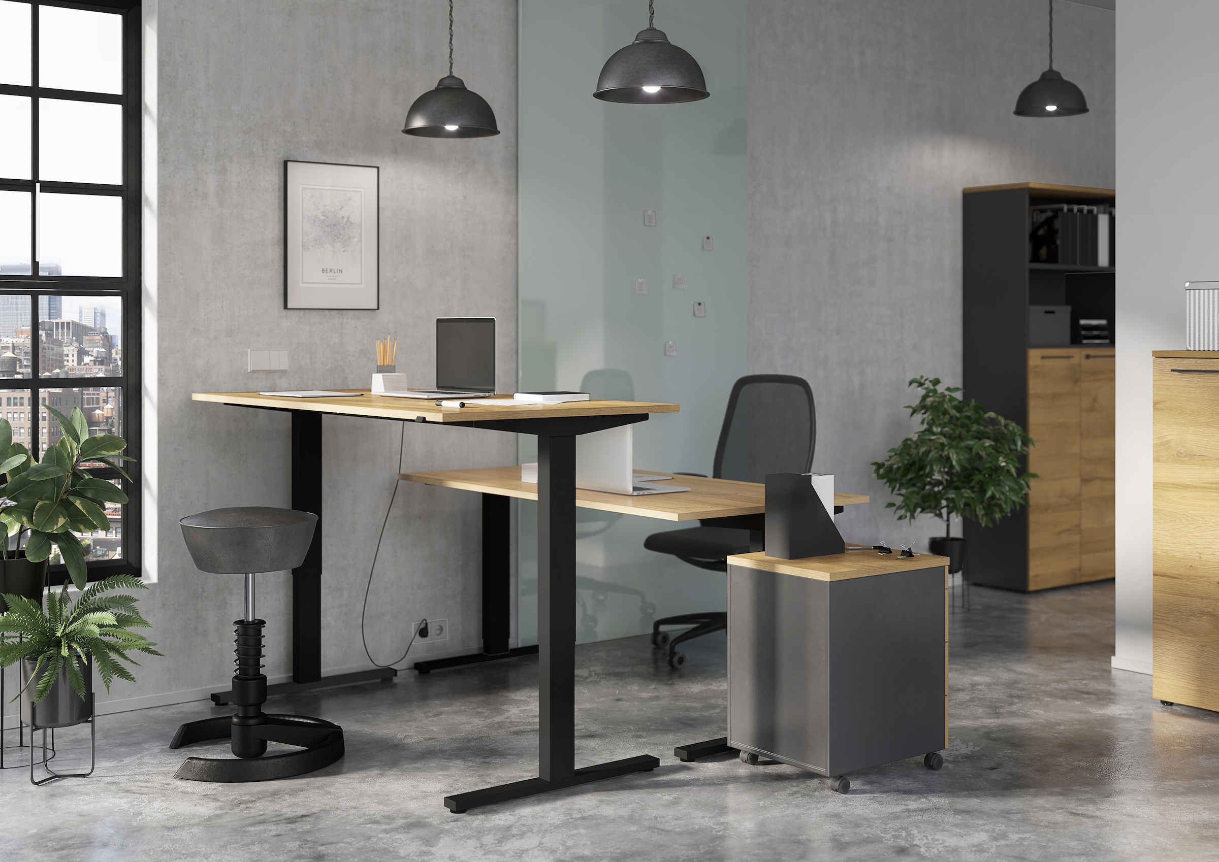 Mäusbacher Schreibtisch »Big System Office«, Breite 180 cm, elektrisch  höhenverstellbar kaufen | BAUR