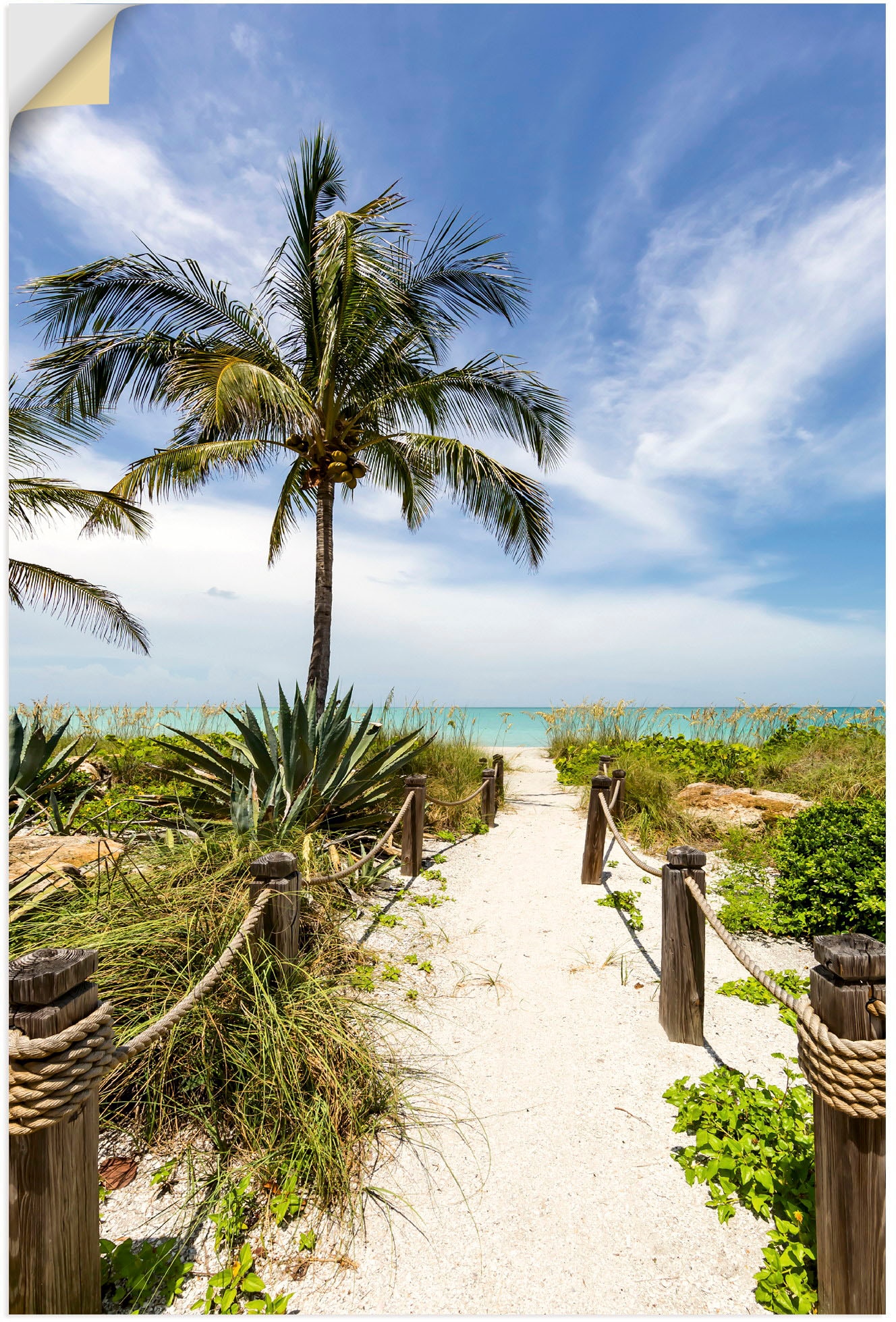 Artland Wandbild "Weg zum Strand II", Strandbilder, (1 St.), als Alubild, O günstig online kaufen