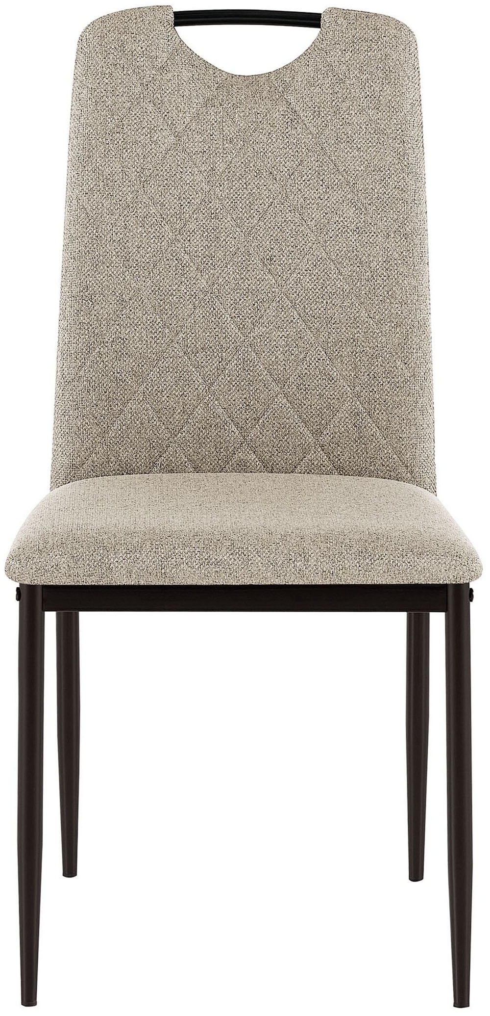 OTTO home Esszimmerstuhl »Rom« (Set) 2 Stk.bequemer Stuhl mit hochwertigem Stoffbezug und Griff im Rücken