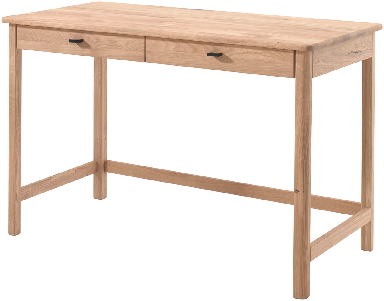Vipack Schreibtisch "Schreibtisch Forrest aus Massivholz, Made in Europe, zeitloses Design" B/H/T ca. 120x77x60 cm, in zwei Ausführungen erhältlich, mit 2 Schubladen (Soft-Close), stabil und standfest gebaut