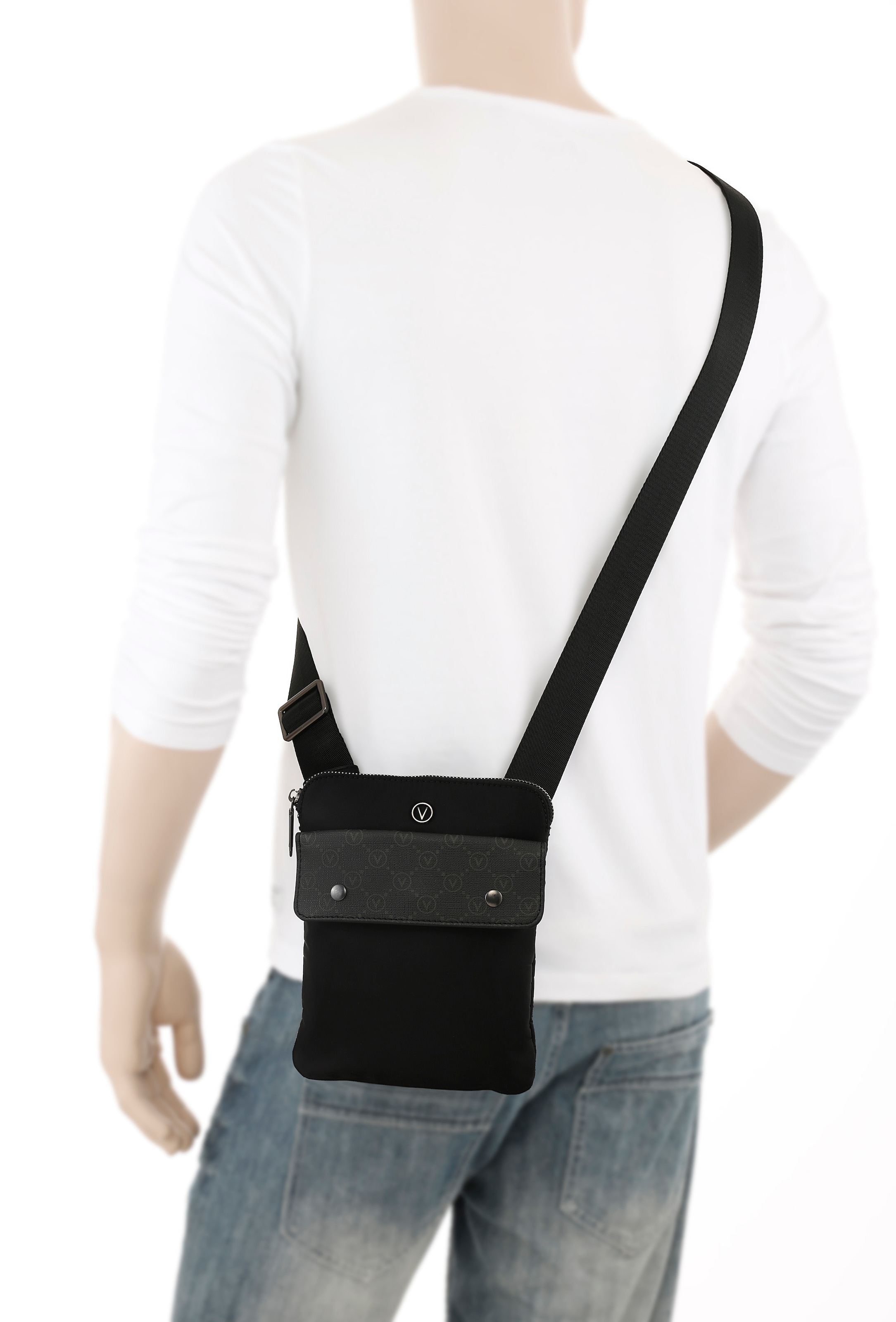 VALENTINO BAGS Umhängetasche »NEMESYS« Mini Bag, Schultertasche mit Reißverschluss, Logo-Print