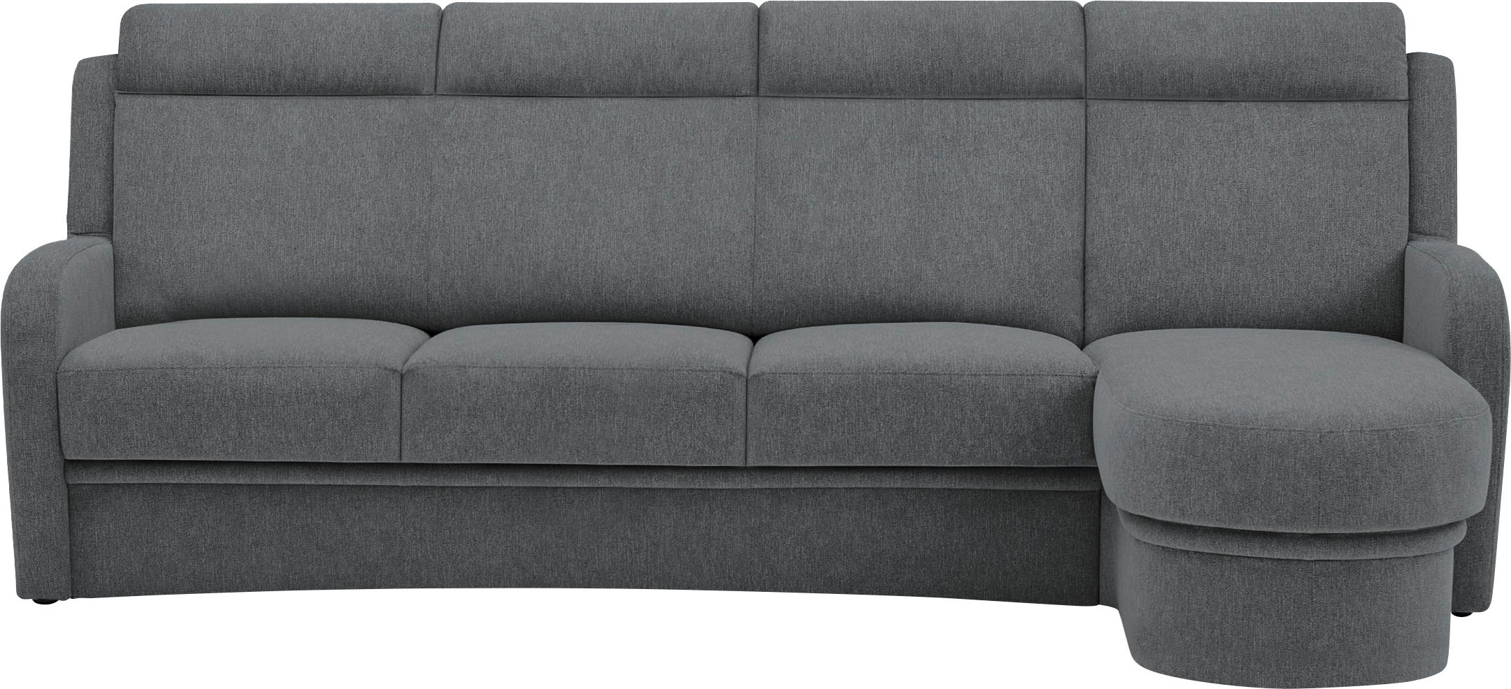 VILLA BECK Ecksofa »Varese L-Form«, (2 St.), Kopfteilverstellung, wahlweise mit Sitzvorzug, in Sitzhöhe 49 cm