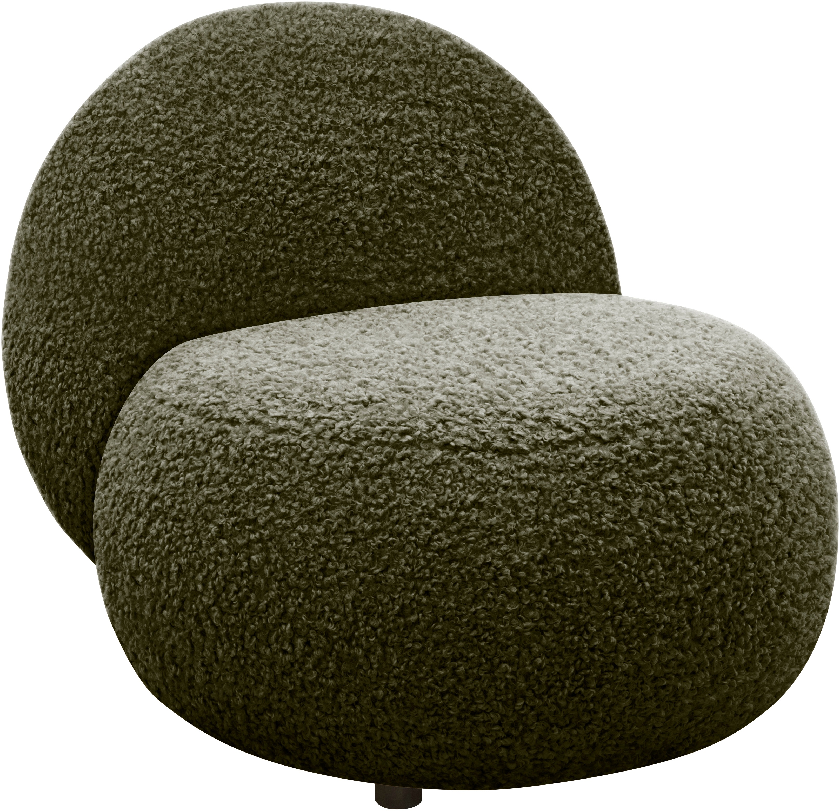 Thumbnail - Home affaire Sessel "Mithras II Cocktailsessel, organische Formensprache, Solitär Sessel" Bouclé oder Fellimitat; Liefer...