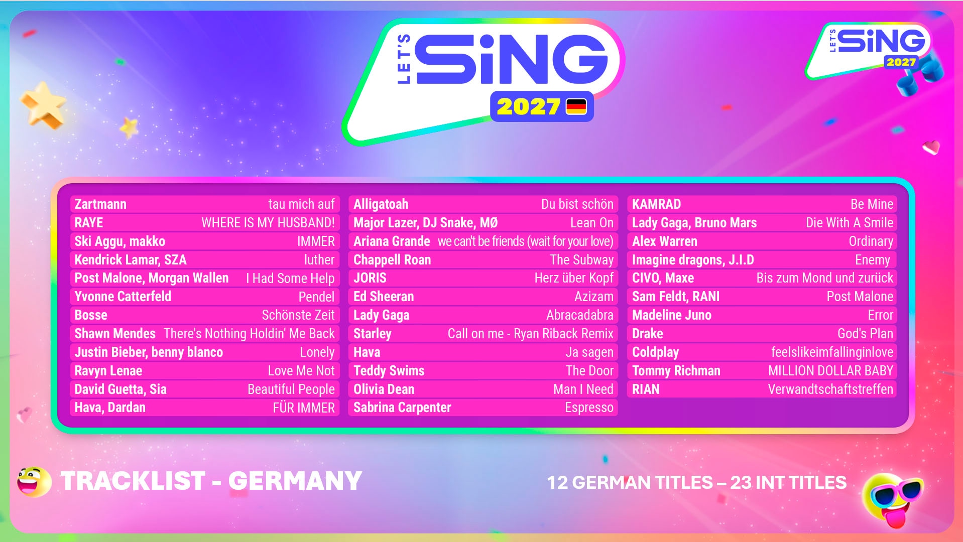 THQ Nordic Spielesoftware »Let's Sing 2027 - 2 Mic Bundle« Nintendo Switch