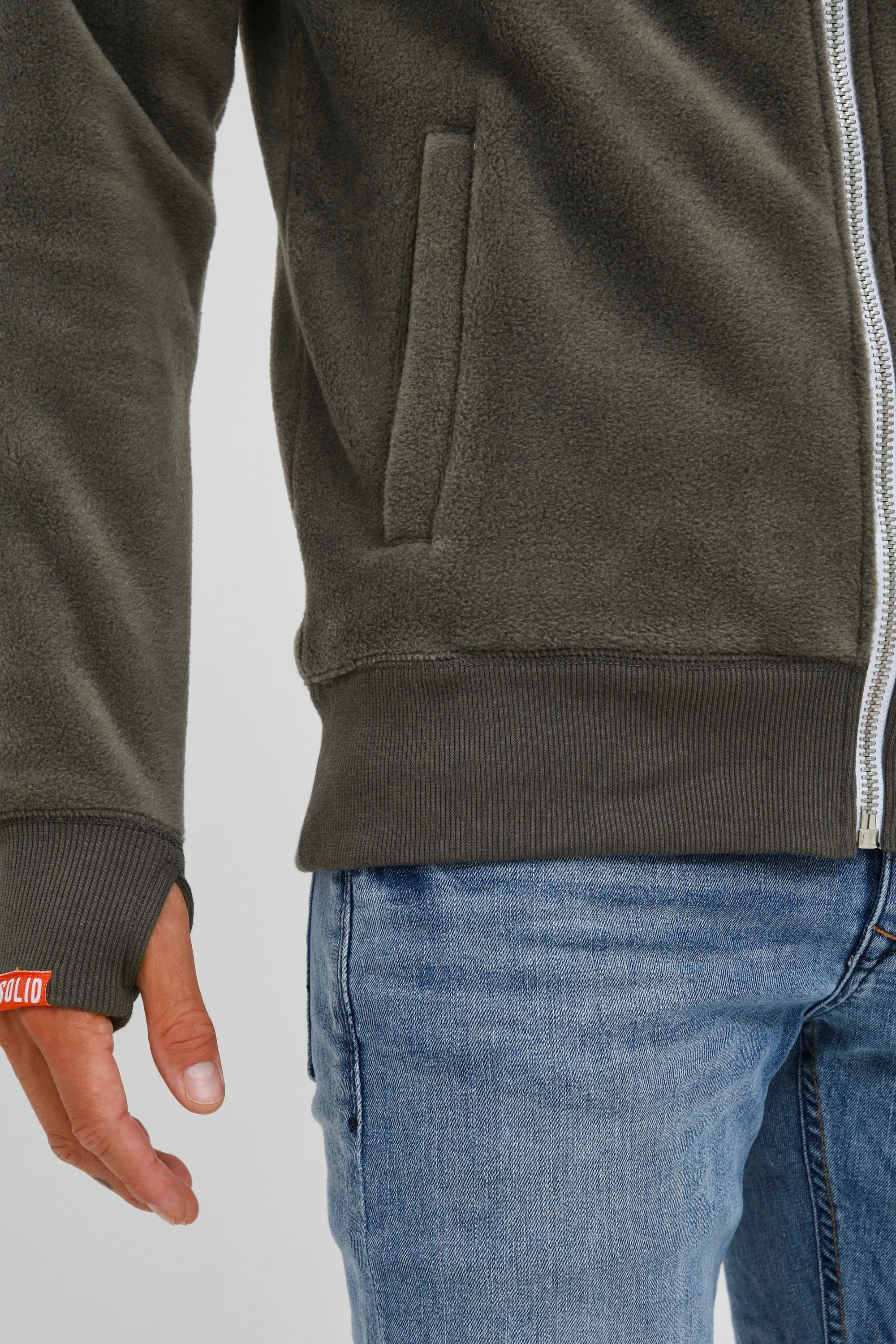 !Solid Fleecejacke »Fleecejacke SDLo«, mit Kapuze