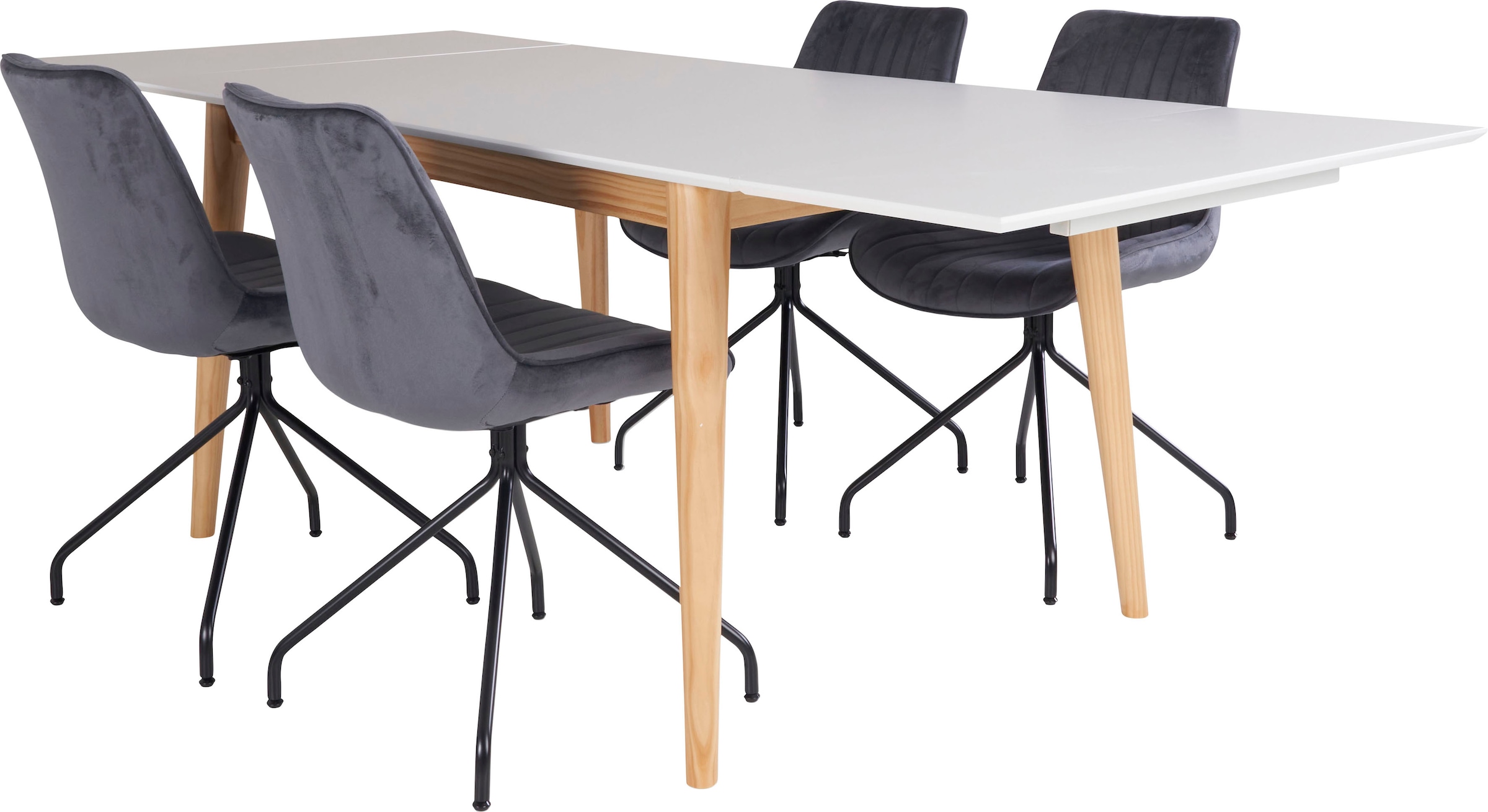 Homexperts Essgruppe »Odense«, (Set, 5 tlg.), mit ausziehbarem Tisch