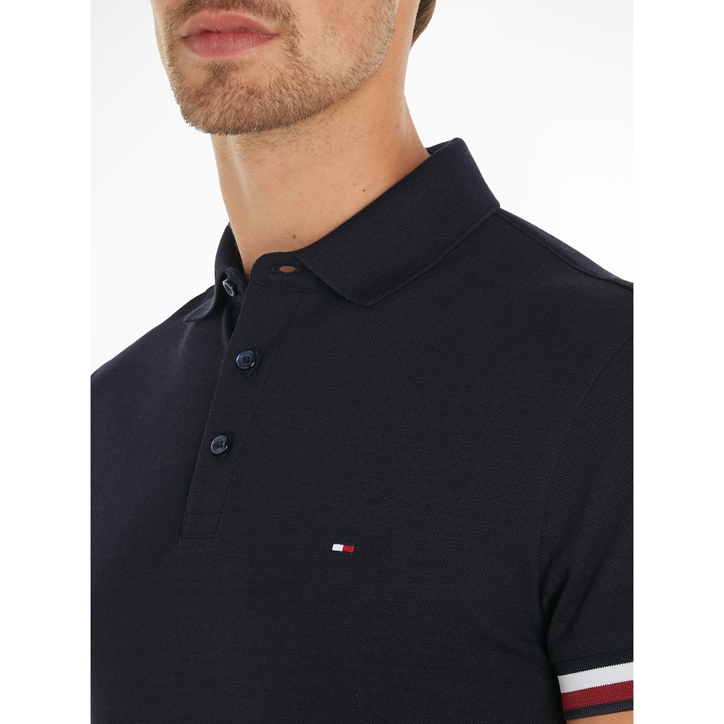 Tommy Hilfiger Poloshirt »MONOTYPE FLAG CUFF SLIM FIT POLO«