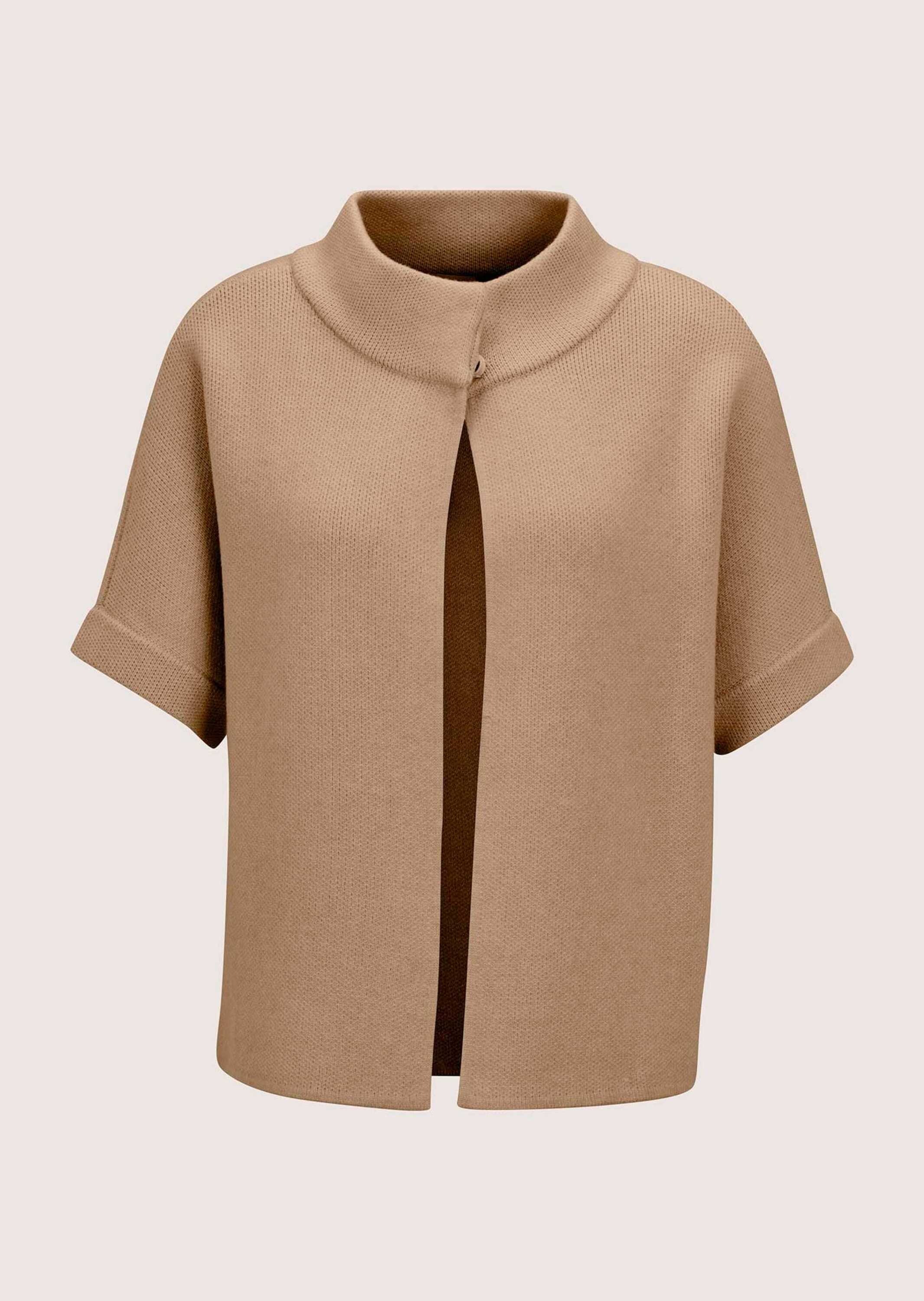 MADELEINE Strickjacke "Strickcape Moderne Strickjacke im Cape-Design" Wertvoller Milano-Strick