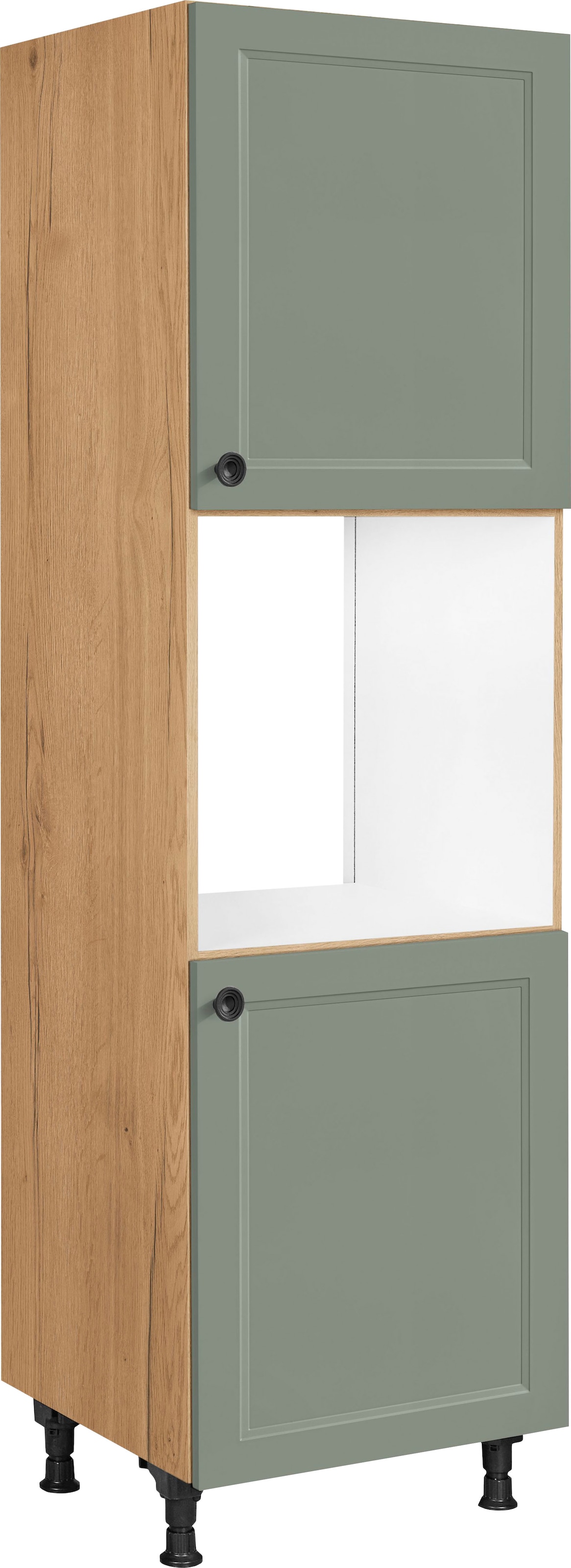 nobilia® Herdumbauschrank »"Cascada", Ausrichtung wählbar, mit zwei zusätzlichen Türen,«, vormontiert, Breite/Höhe: 60/167,8 cm