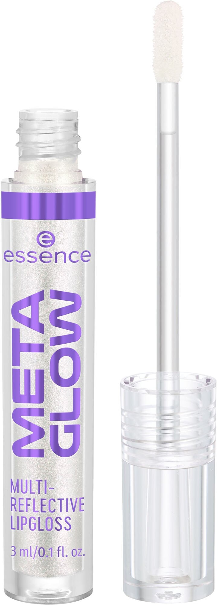 Essence Lipgloss »META GLOW MULTI-REFLECTIVE LIPGLOSS«, (3er Pack), mit holografischem Glanz